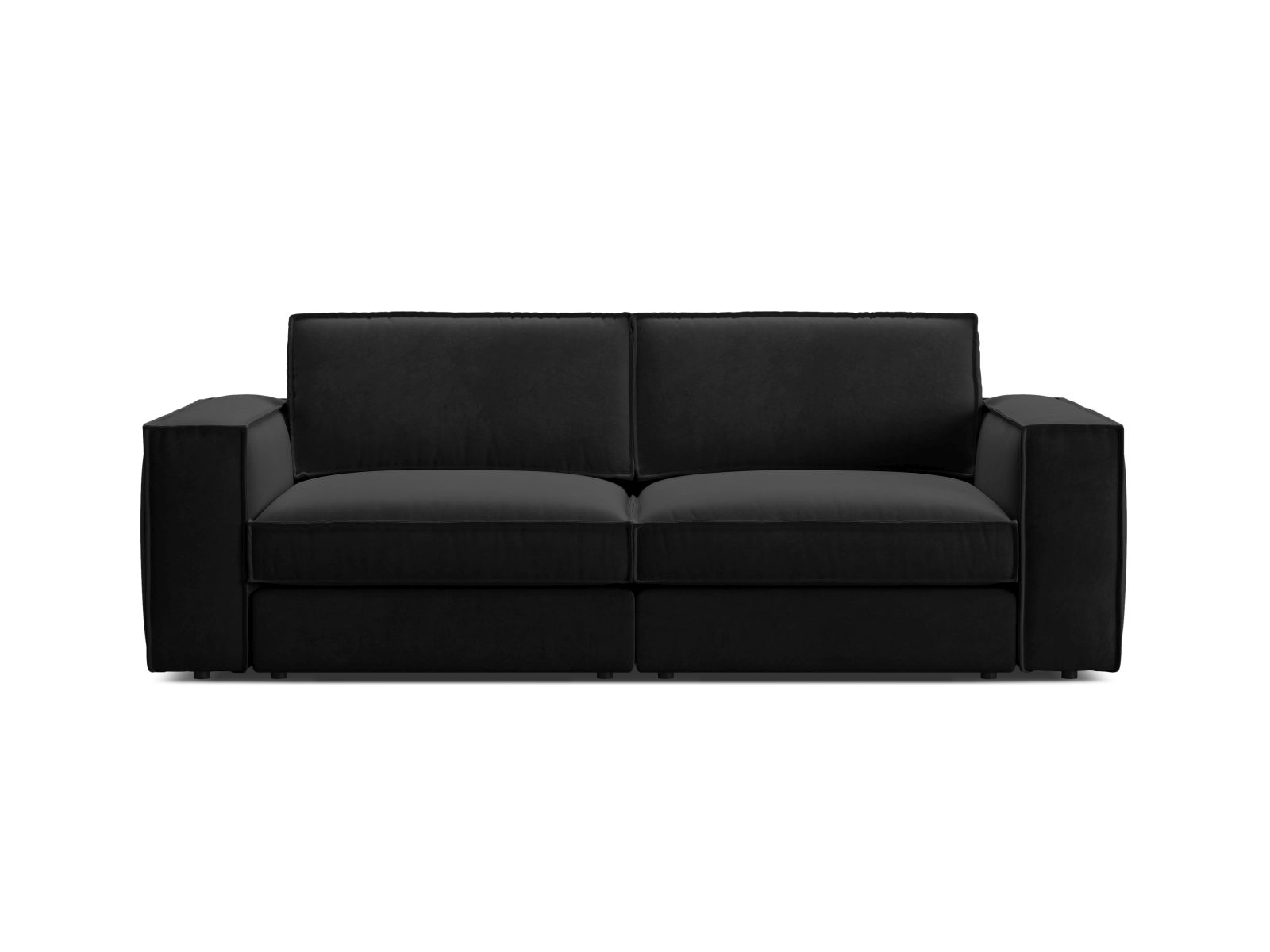 Velvet Modular Sofa, "Pola", 3 Seats, 236x103x88