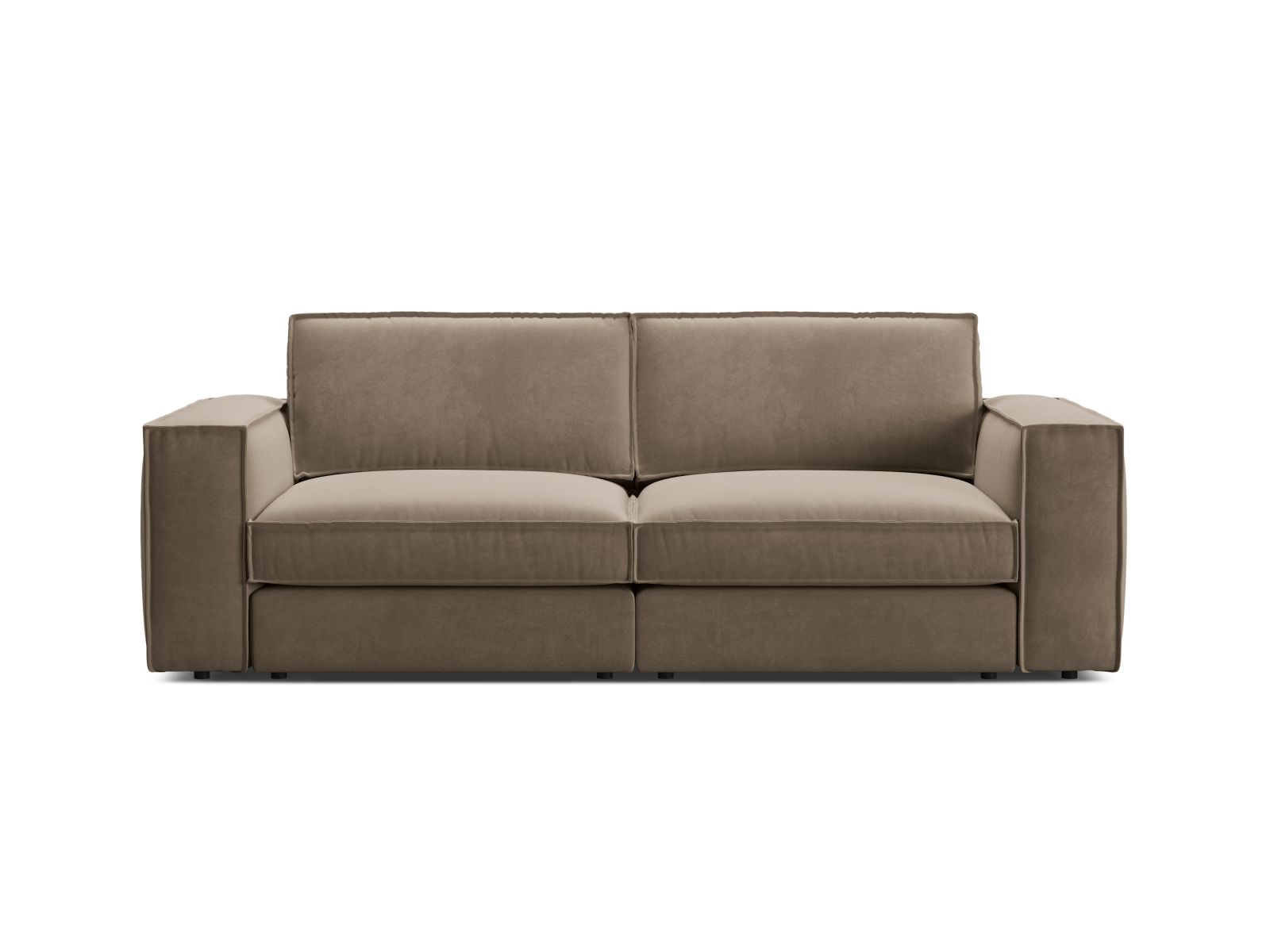 Velvet Modular Sofa, "Pola", 3 Seats, 236x103x88