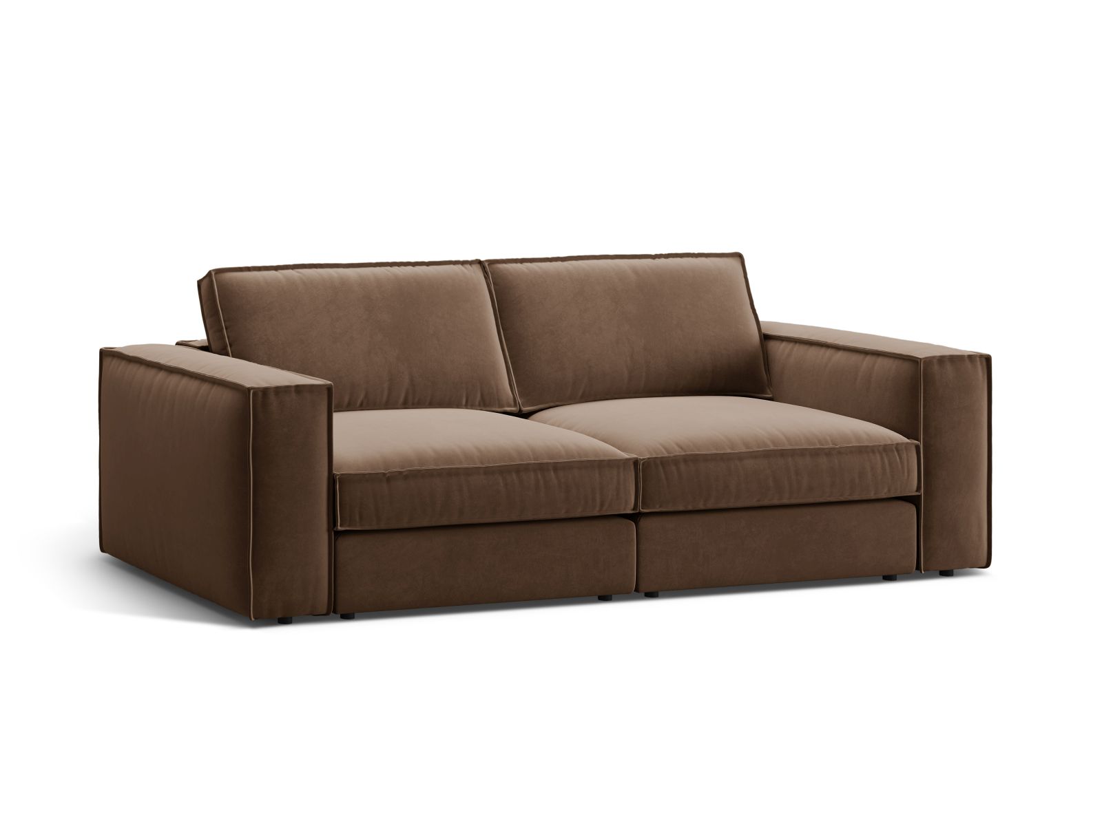 Velvet Modular Sofa, "Pola", 3 Seats, 236x103x88