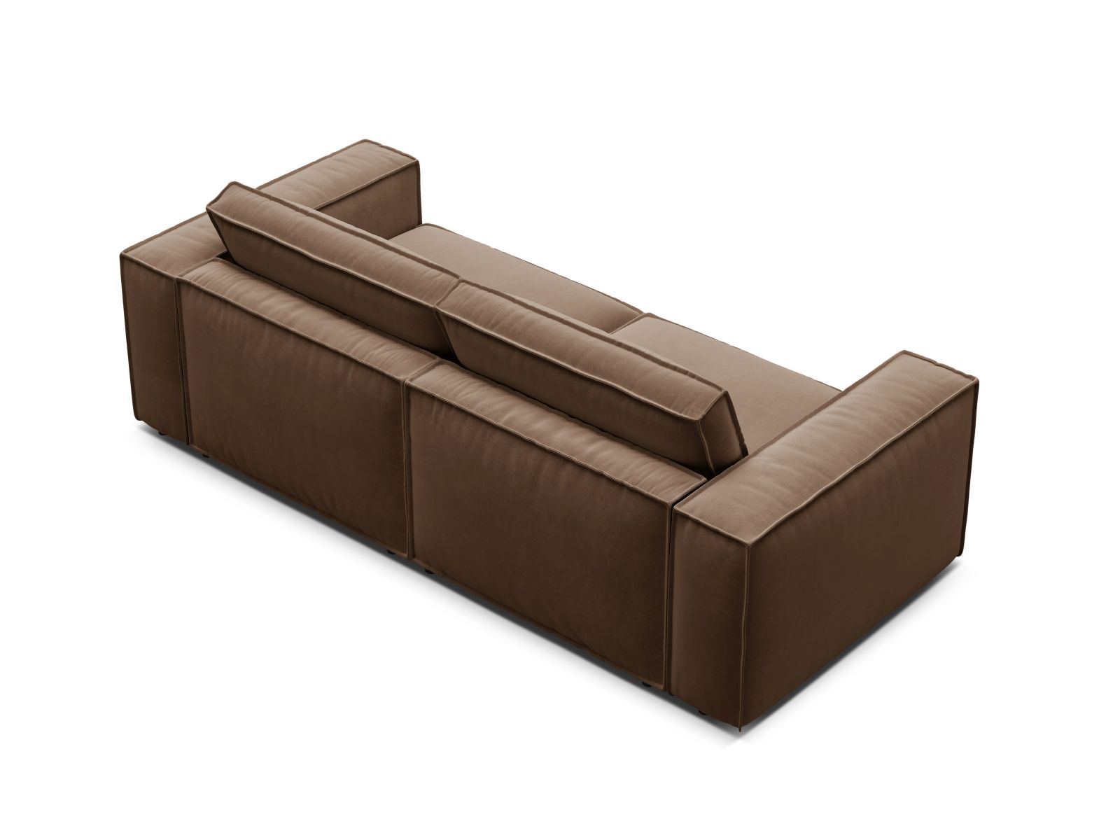 Velvet Modular Sofa, "Pola", 3 Seats, 236x103x88