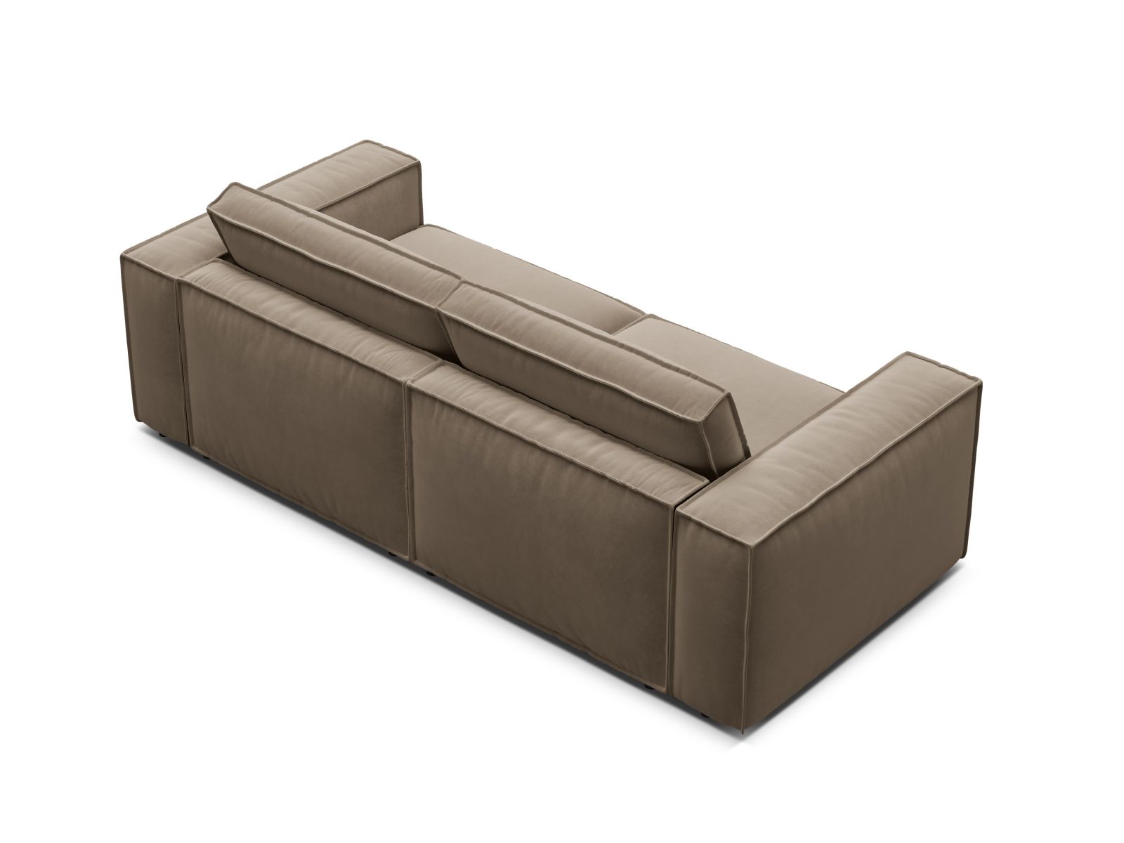 Velvet Modular Sofa, "Pola", 3 Seats, 236x103x88