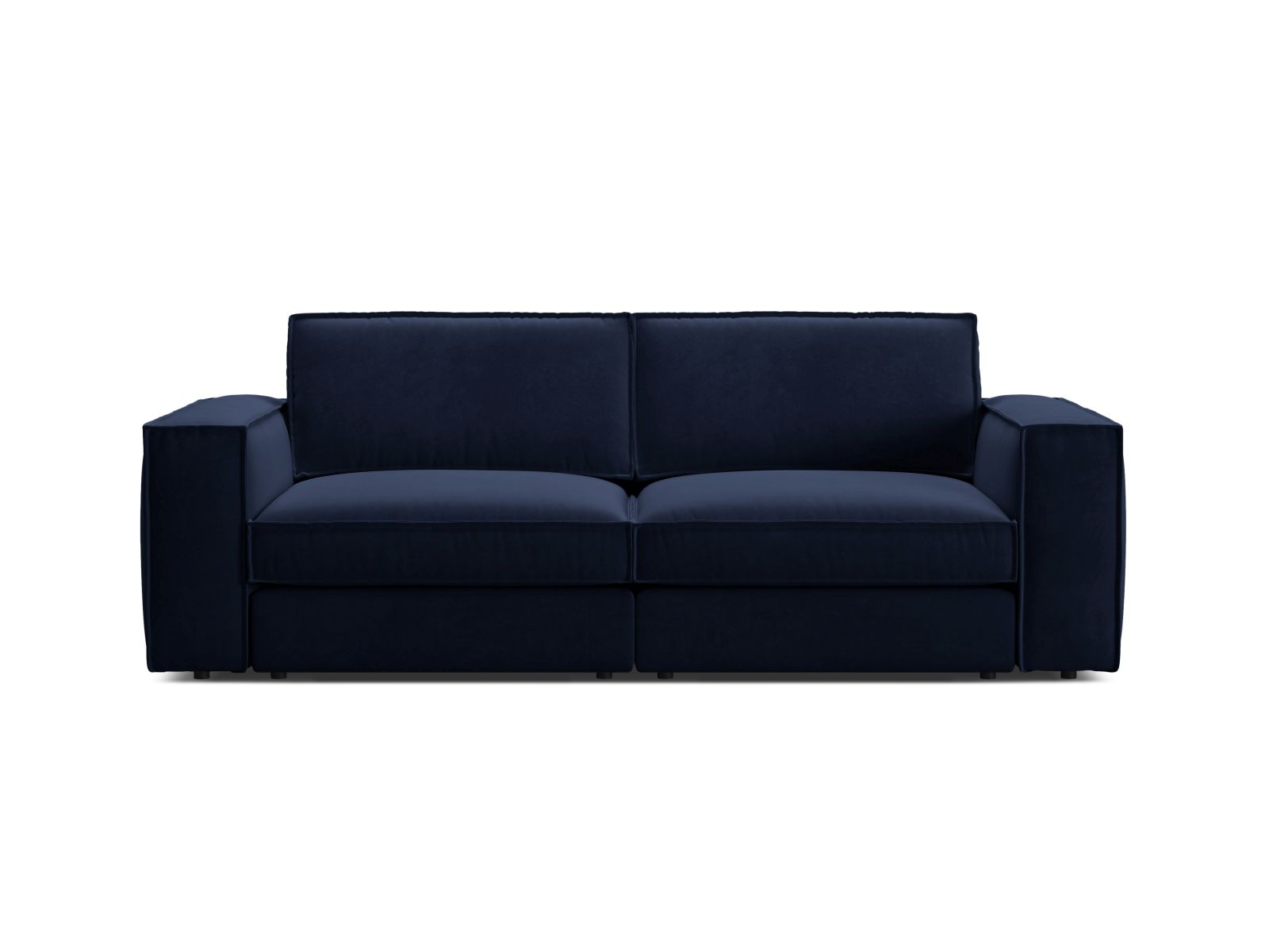 Velvet Modular Sofa, "Pola", 3 Seats, 236x103x88