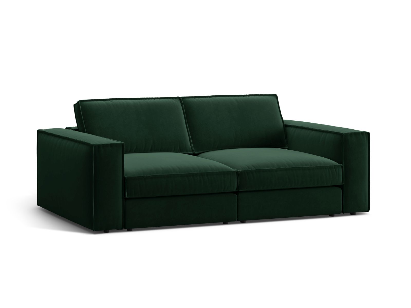 Velvet Modular Sofa, "Pola", 3 Seats, 236x103x88