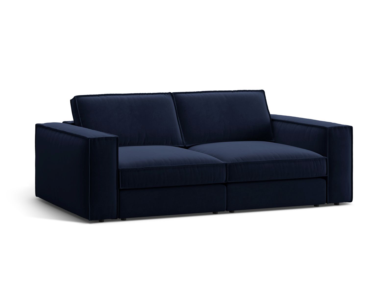 Velvet Modular Sofa, "Pola", 3 Seats, 236x103x88