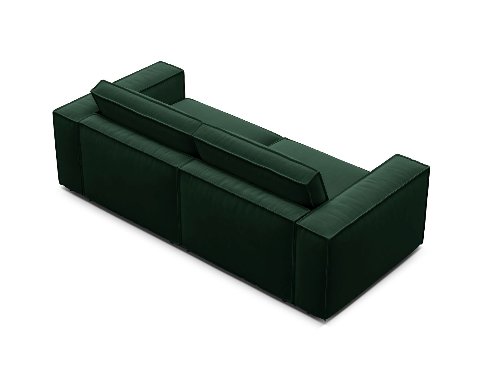 Velvet Modular Sofa, "Pola", 3 Seats, 236x103x88