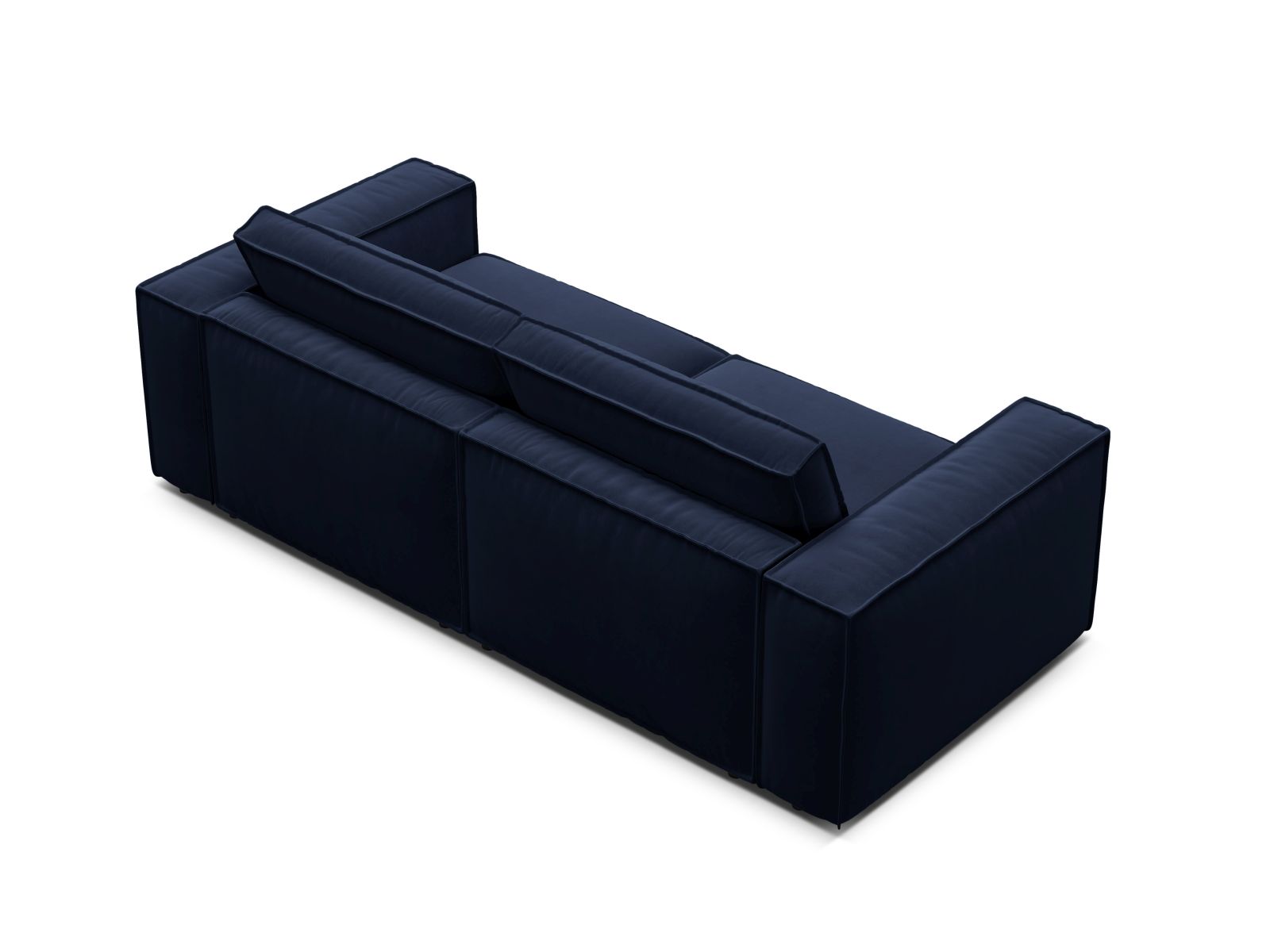 Velvet Modular Sofa, "Pola", 3 Seats, 236x103x88