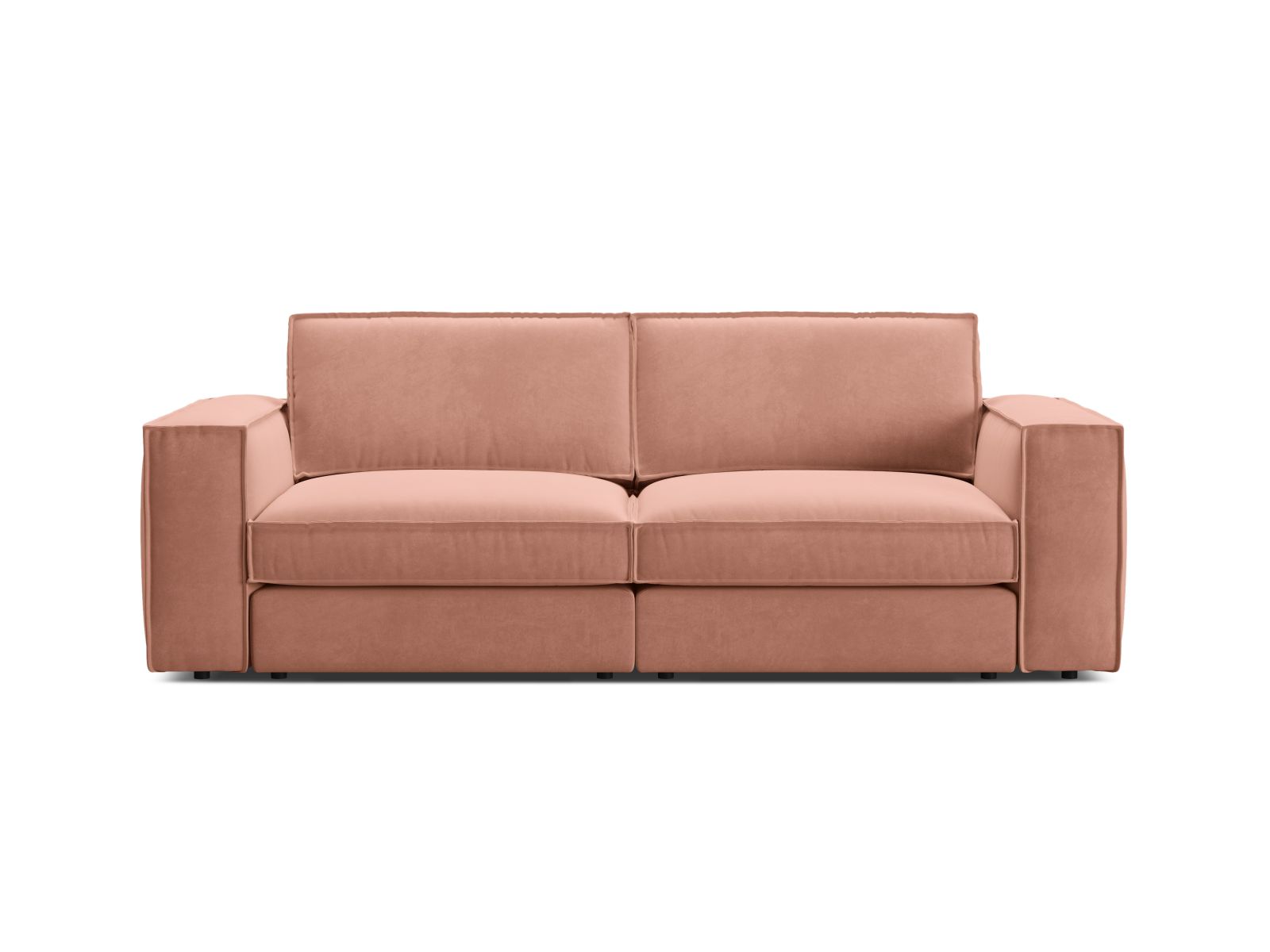 Velvet Modular Sofa, "Pola", 3 Seats, 236x103x88