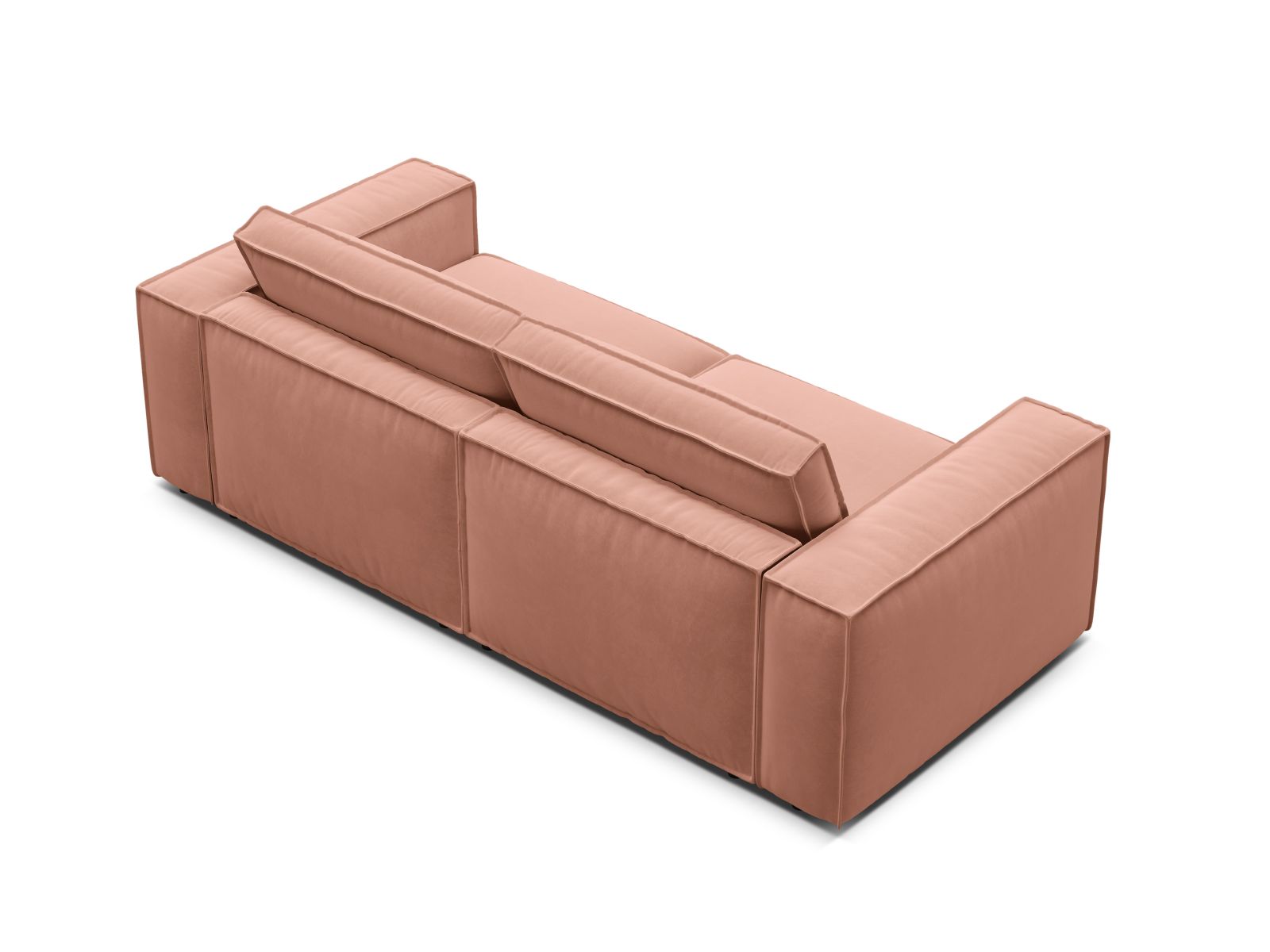 Velvet Modular Sofa, "Pola", 3 Seats, 236x103x88