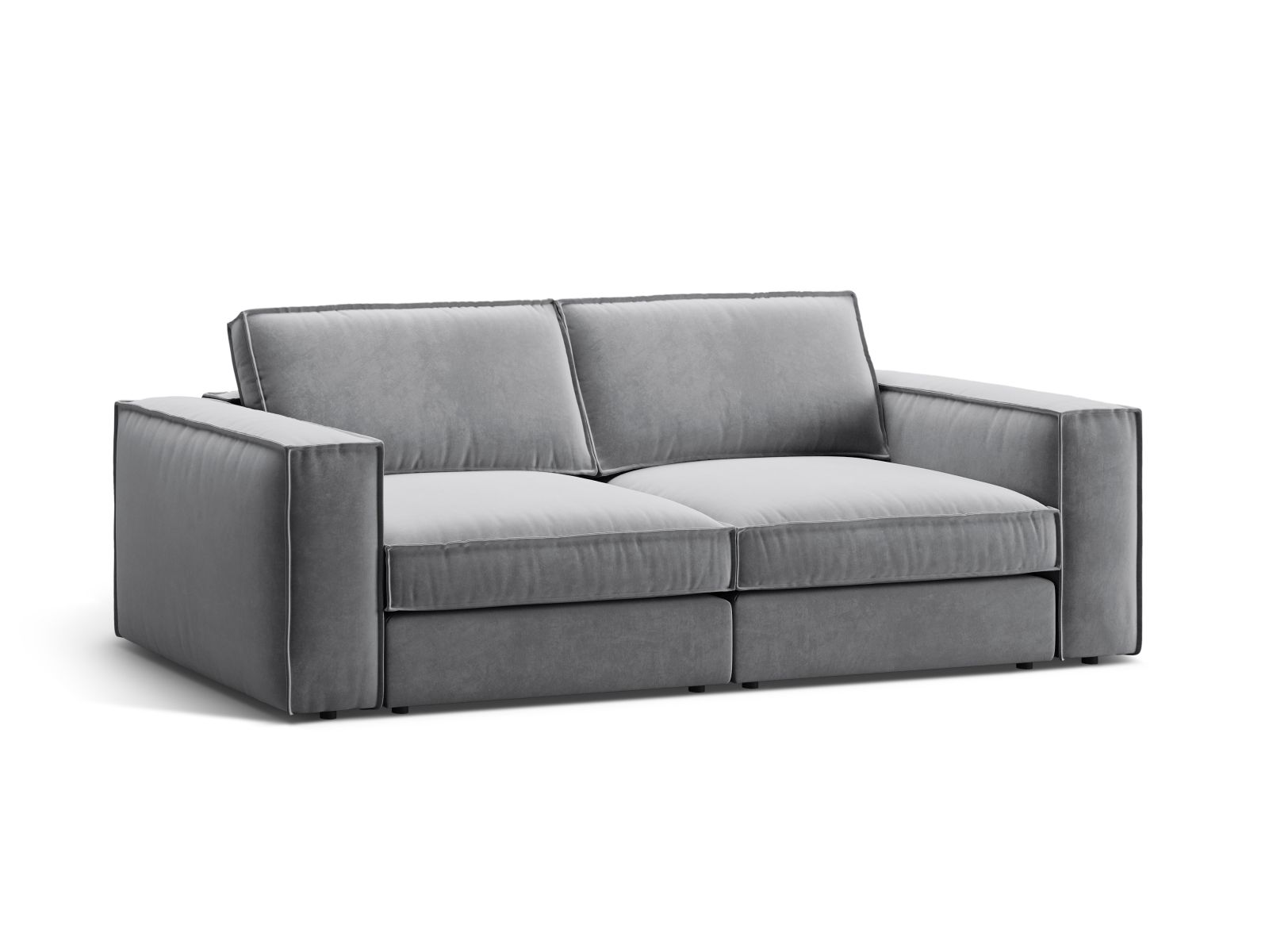Velvet Modular Sofa, "Pola", 3 Seats, 236x103x88
