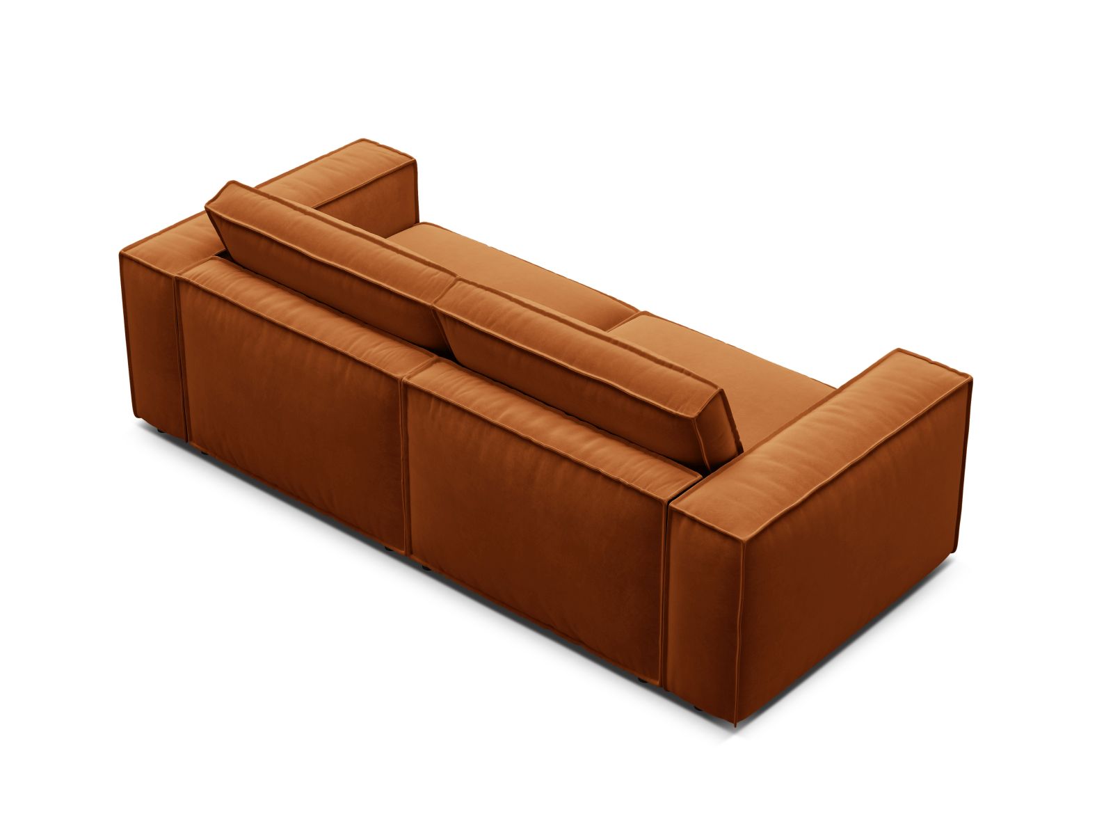 Velvet Modular Sofa, "Pola", 3 Seats, 236x103x88