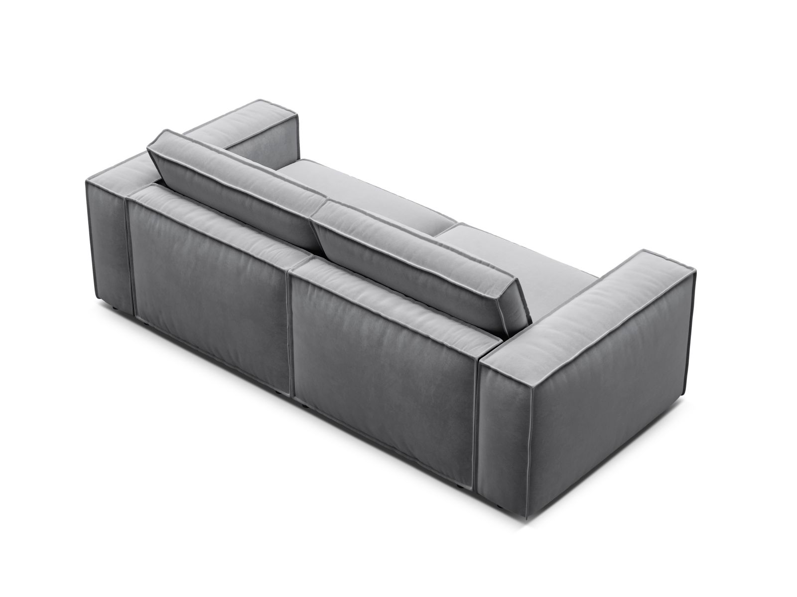 Velvet Modular Sofa, "Pola", 3 Seats, 236x103x88