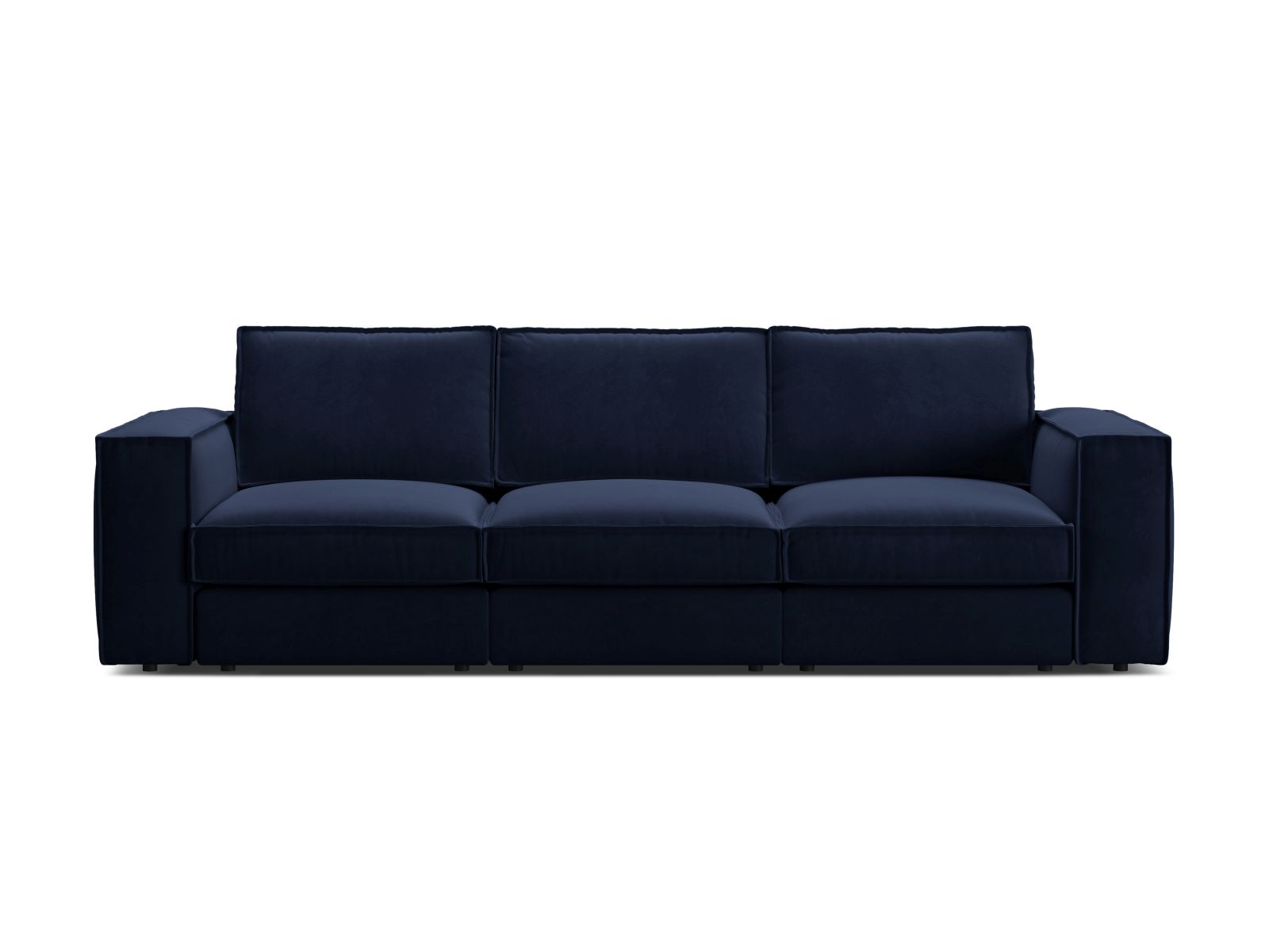 Velvet Modular Sofa, "Pola", 4 Seats, 284x103x88