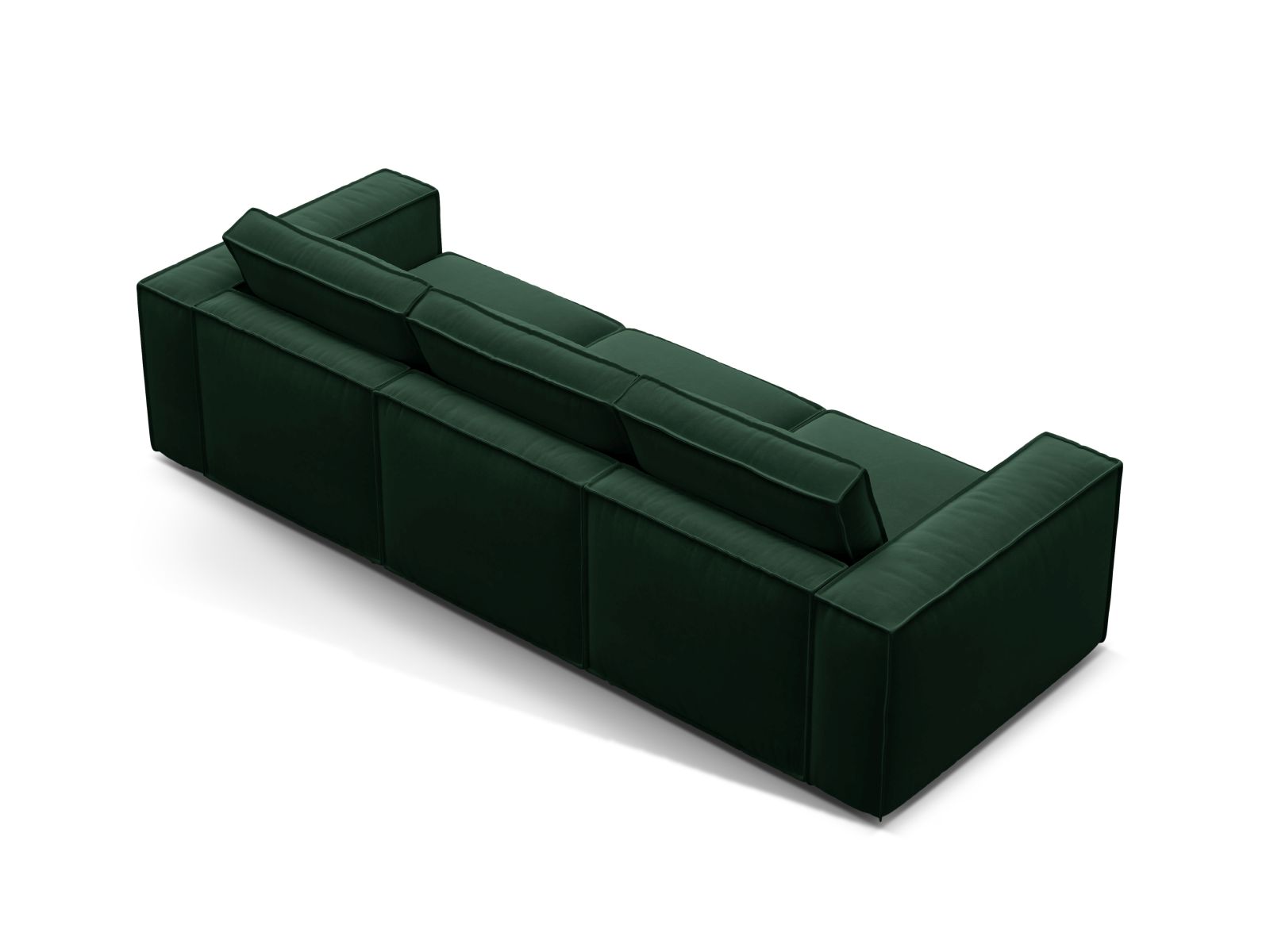 Velvet Modular Sofa, "Pola", 4 Seats, 284x103x88