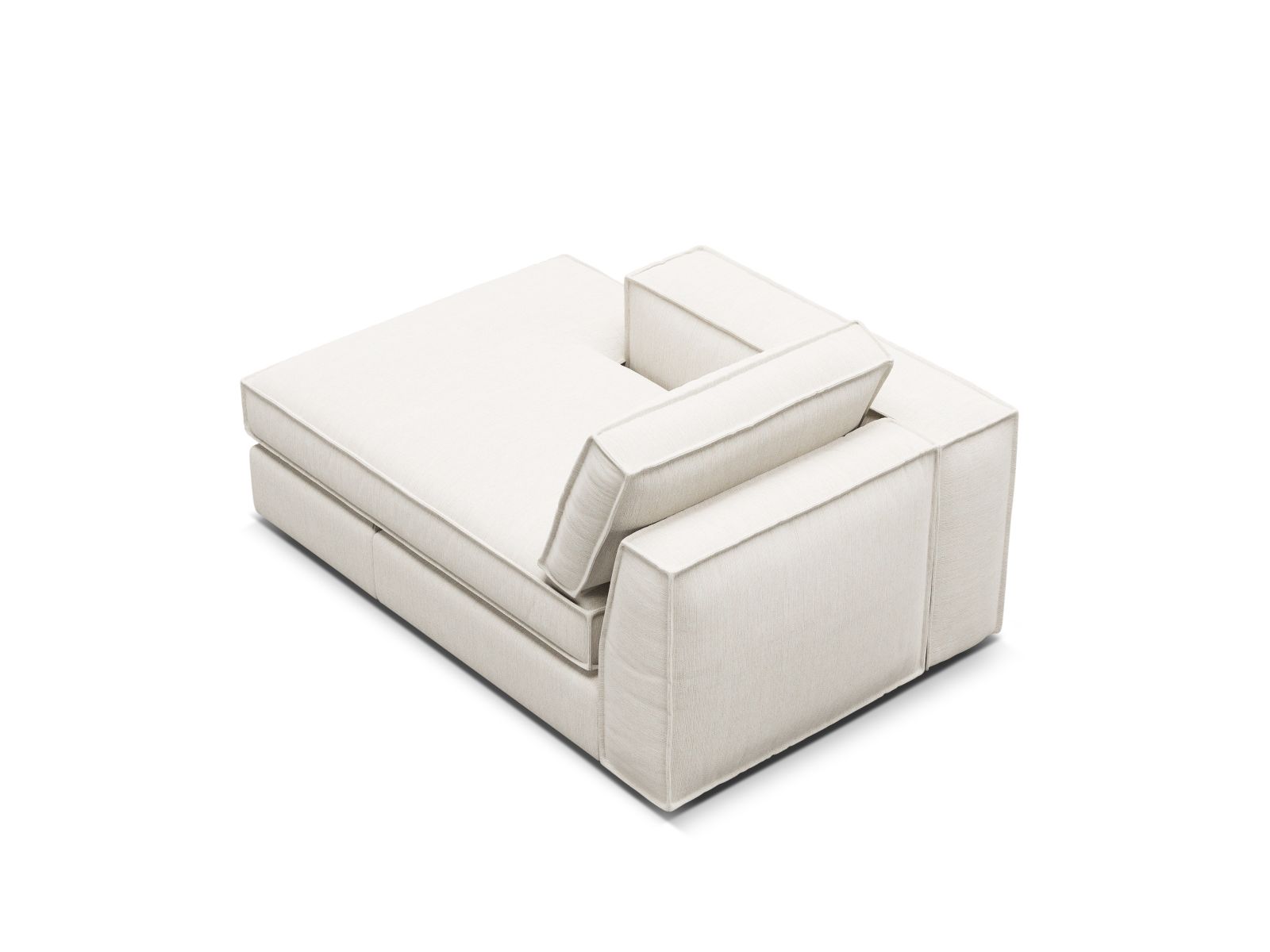 Chaise Longue Left, "Pola", 1 Seat, 103x158x88