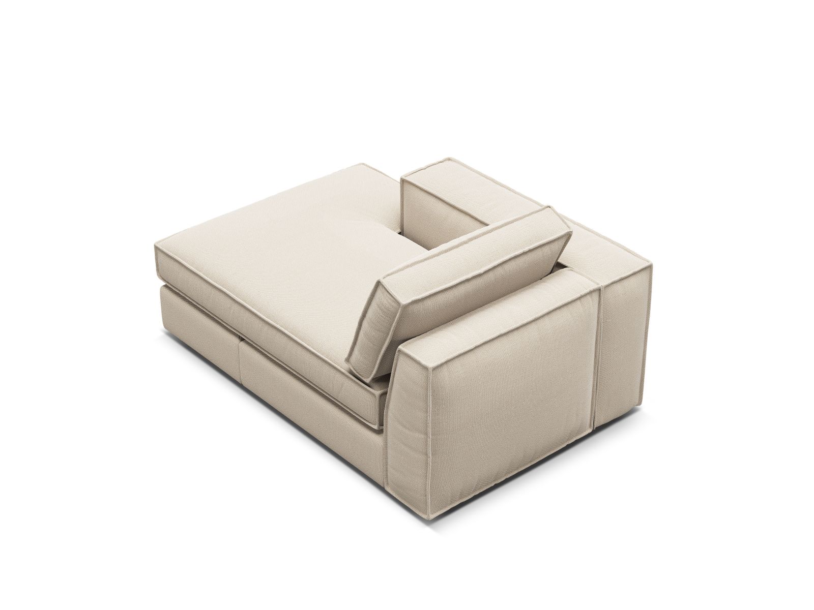 Chaise Longue Left, "Pola", 1 Seat, 103x158x88