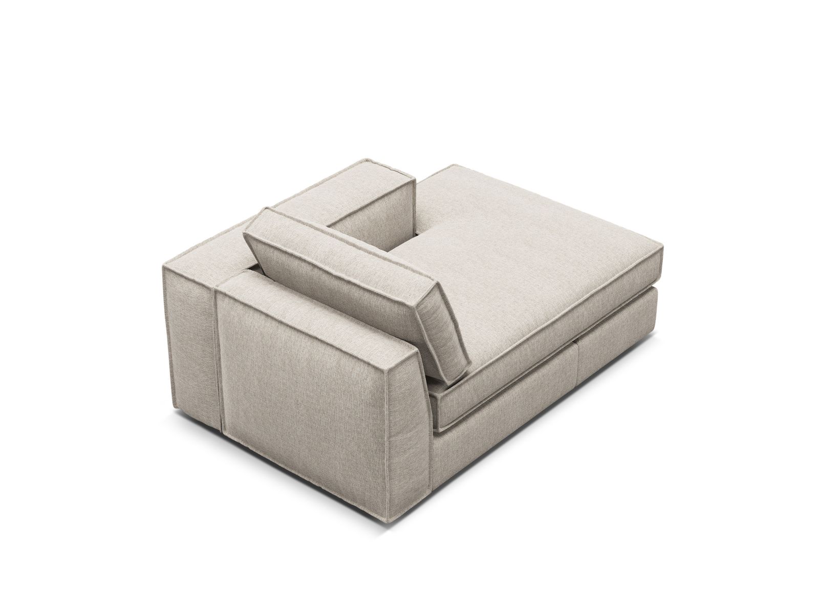 Chaise Longue Right, "Pola", 1 Seat, 103x158x88