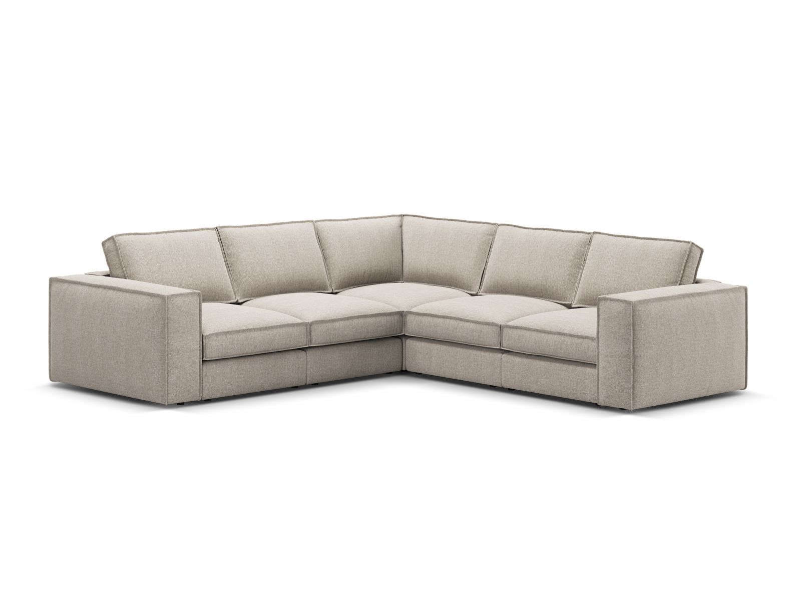 Modular Symmetrical Corner Sofa, "Pola", 4 Seats, 284x284x88