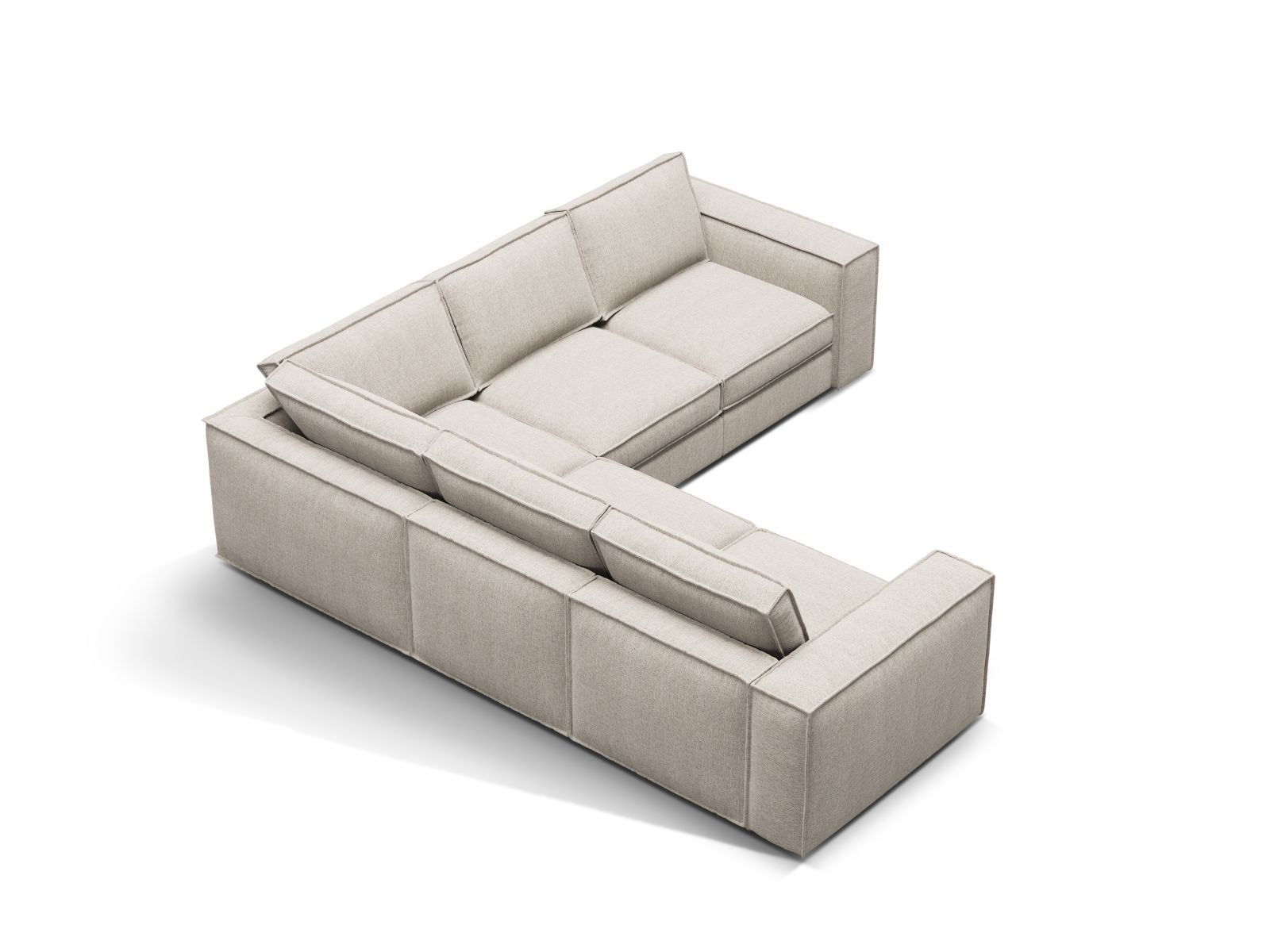 Modular Symmetrical Corner Sofa, "Pola", 4 Seats, 284x284x88