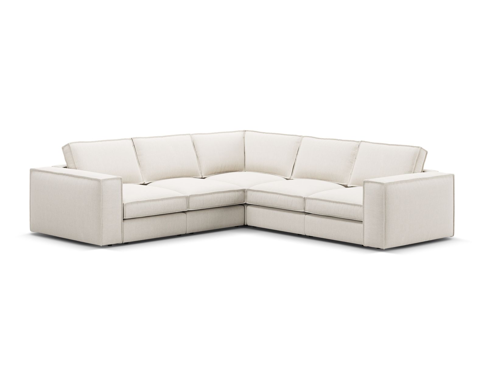 Modular Symmetrical Corner Sofa, "Pola", 4 Seats, 284x284x88