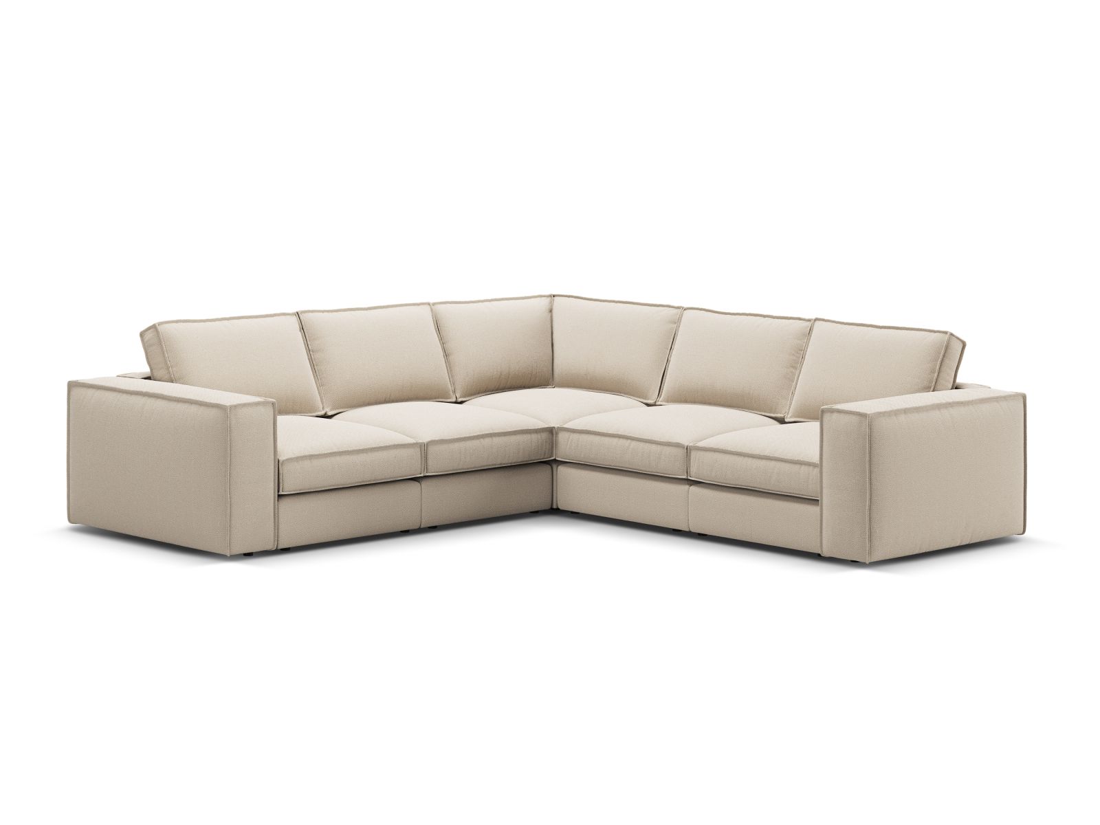 Modular Symmetrical Corner Sofa, "Pola", 4 Seats, 284x284x88