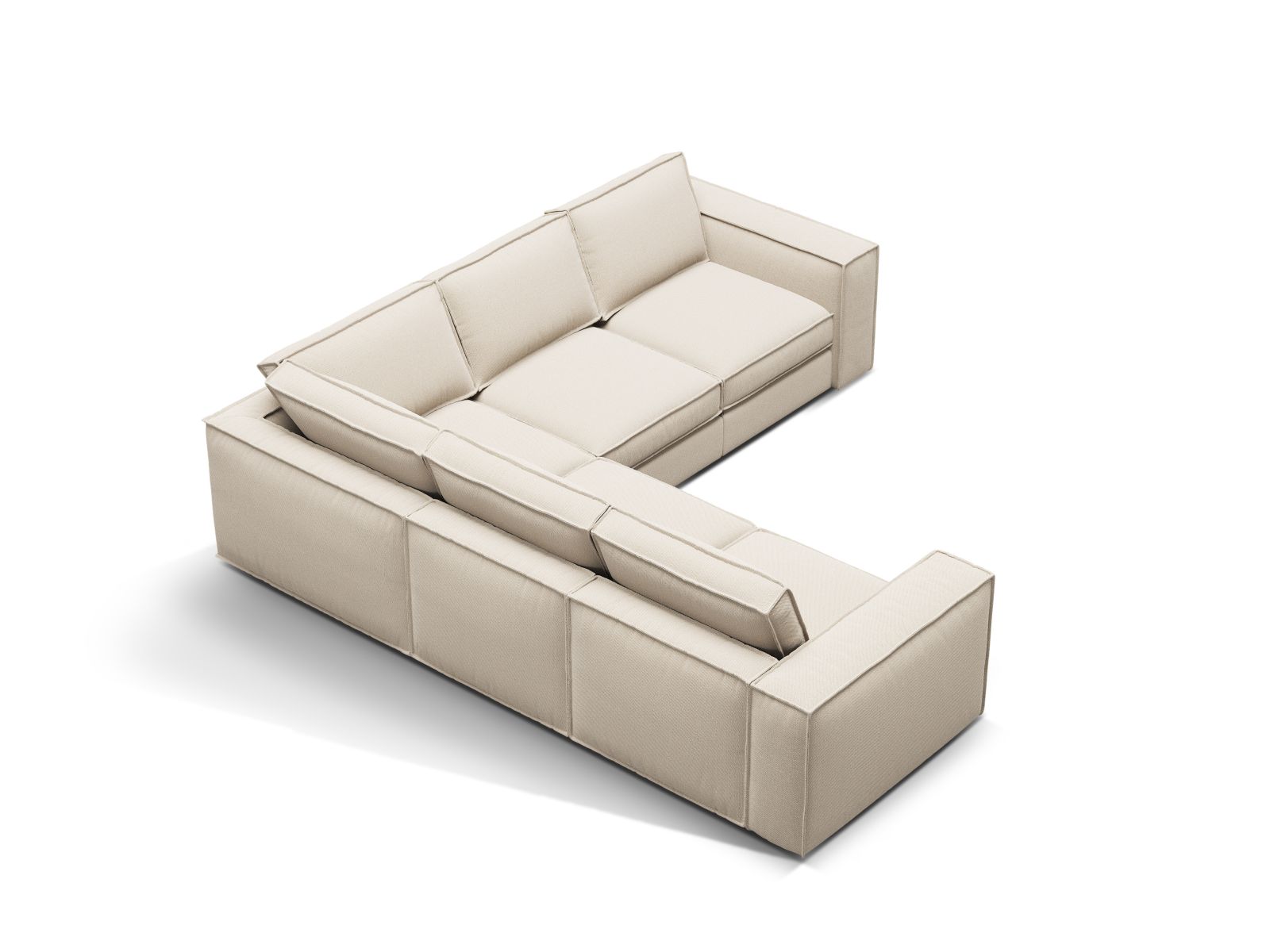 Modular Symmetrical Corner Sofa, "Pola", 4 Seats, 284x284x88