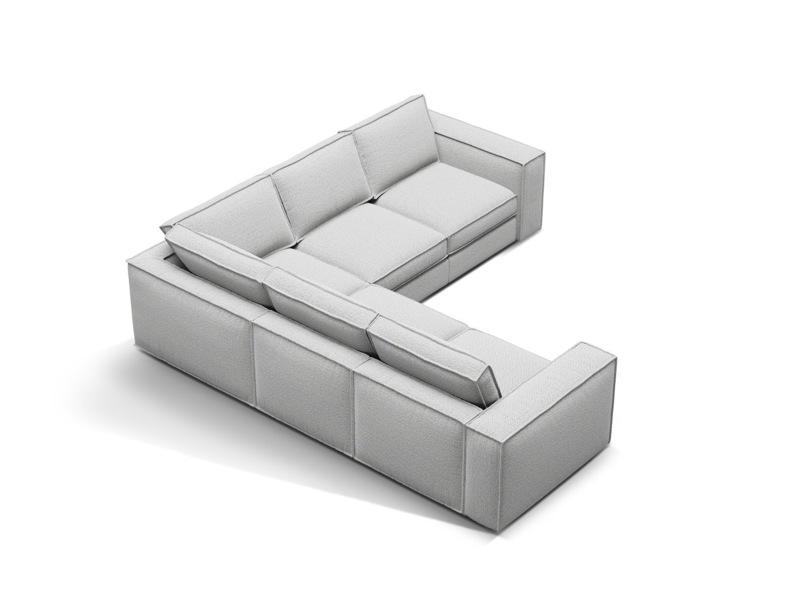 Modular Symmetrical Corner Sofa, "Pola", 4 Seats, 284x284x88