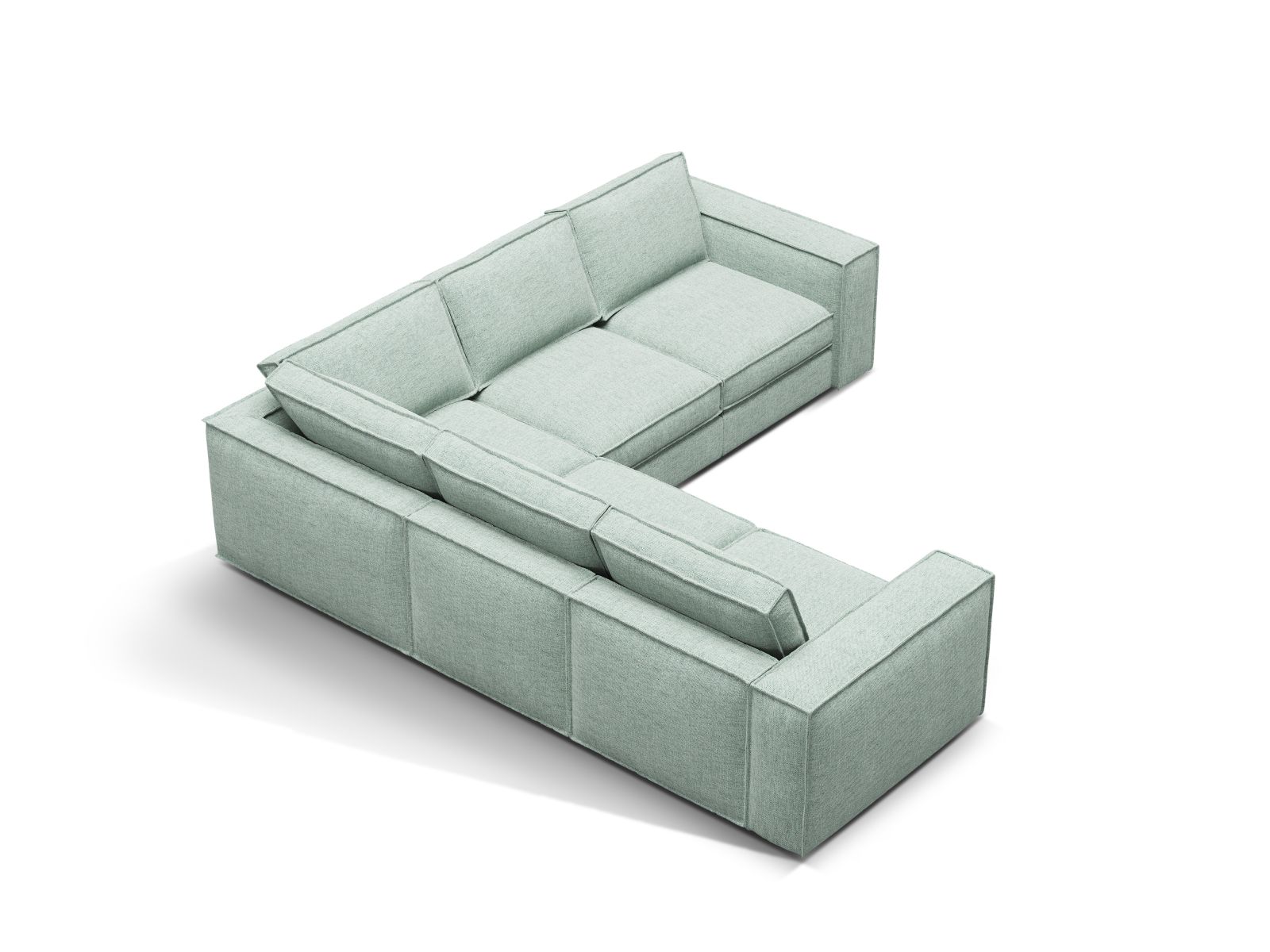 Modular Symmetrical Corner Sofa, "Pola", 4 Seats, 284x284x88