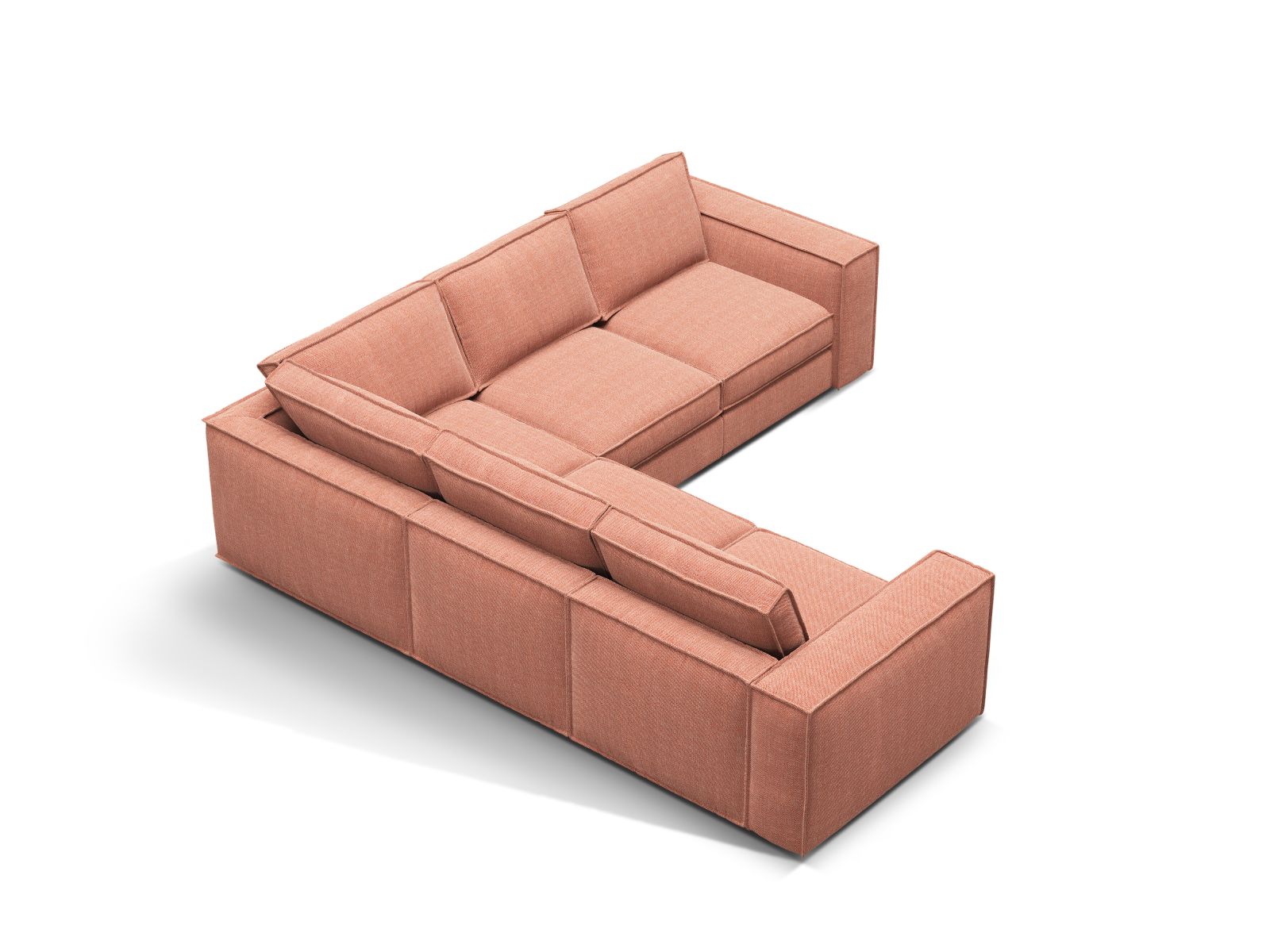 Modular Symmetrical Corner Sofa, "Pola", 4 Seats, 284x284x88