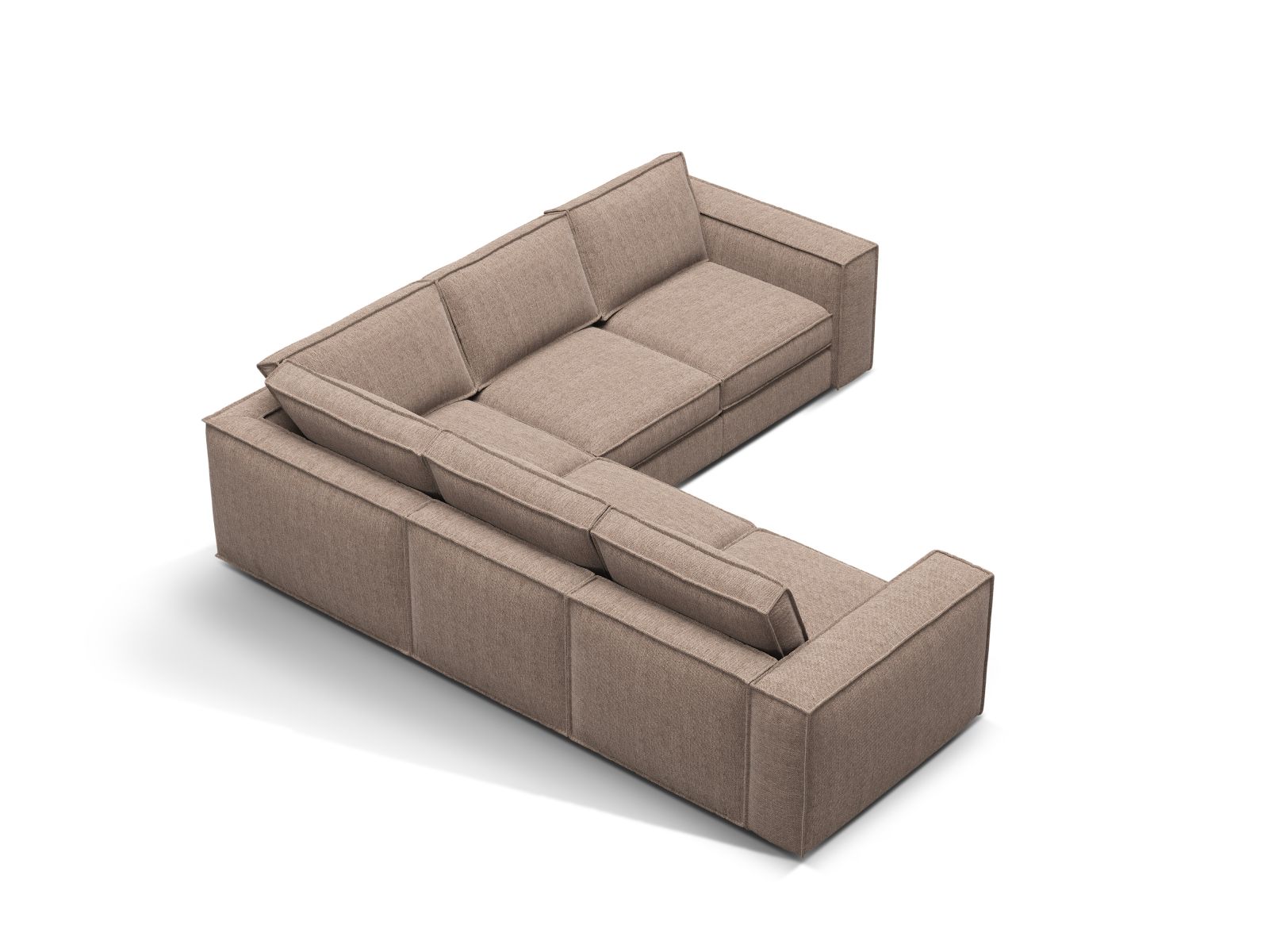 Modular Symmetrical Corner Sofa, "Pola", 4 Seats, 284x284x88