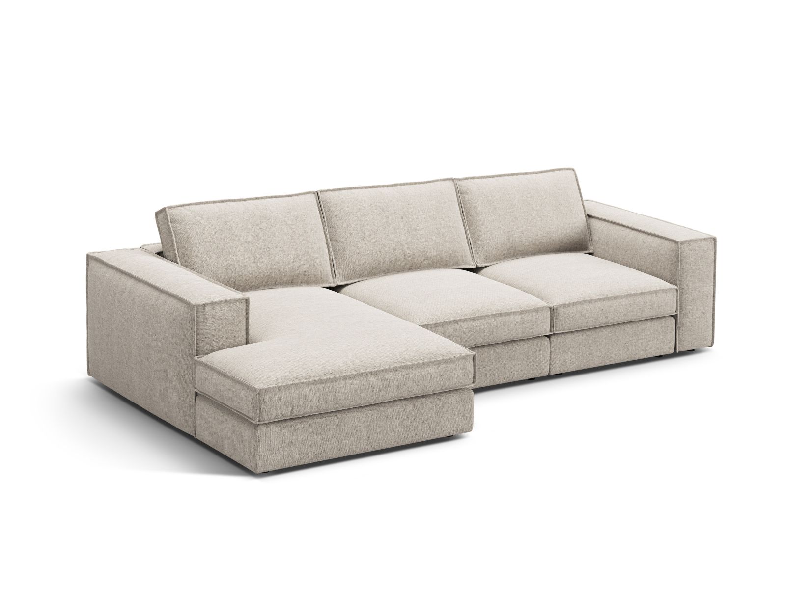Modular Left Corner Sofa, "Pola", 3 Seats, 284x158x88
