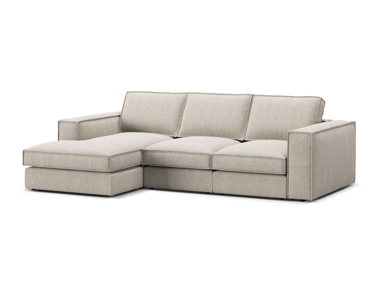Modular Left Corner Sofa, "Pola", 3 Seats, 284x158x88