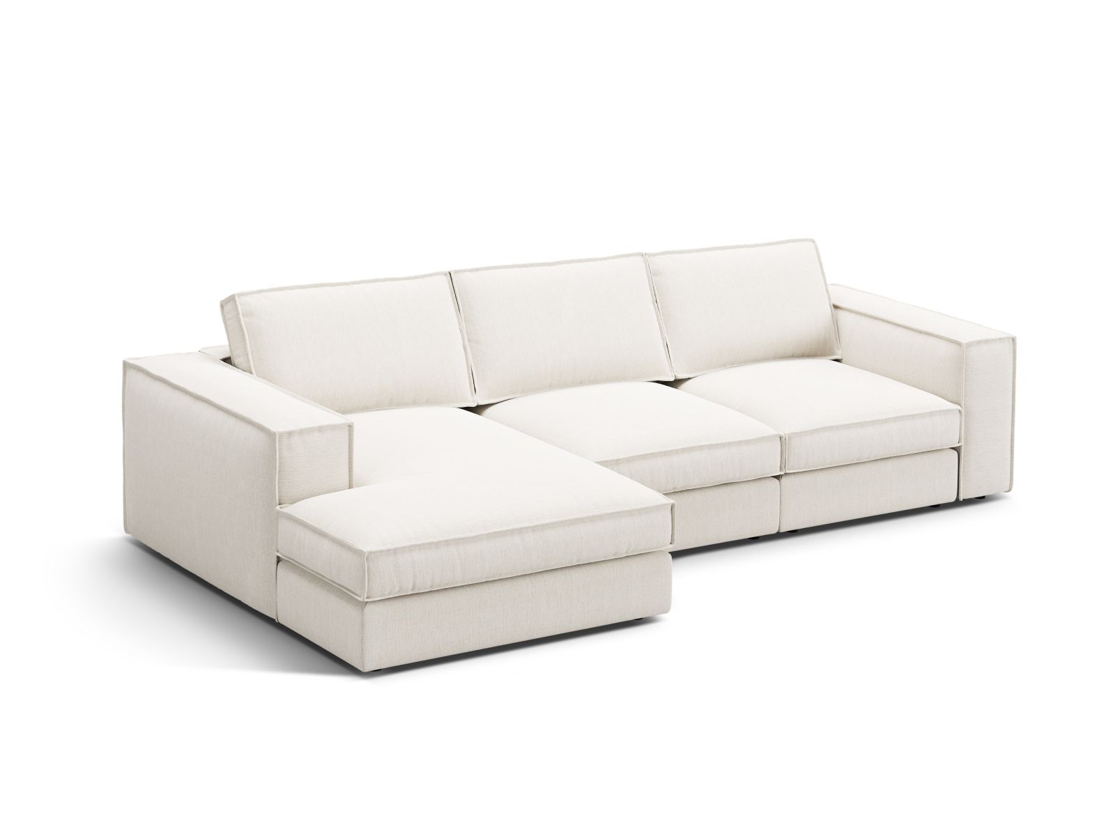 Modular Left Corner Sofa, "Pola", 3 Seats, 284x158x88