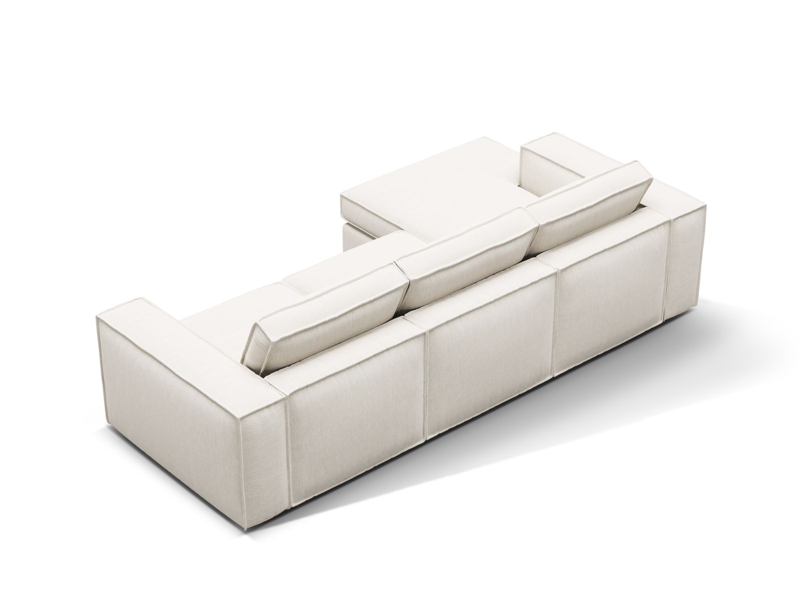 Modular Left Corner Sofa, "Pola", 3 Seats, 284x158x88