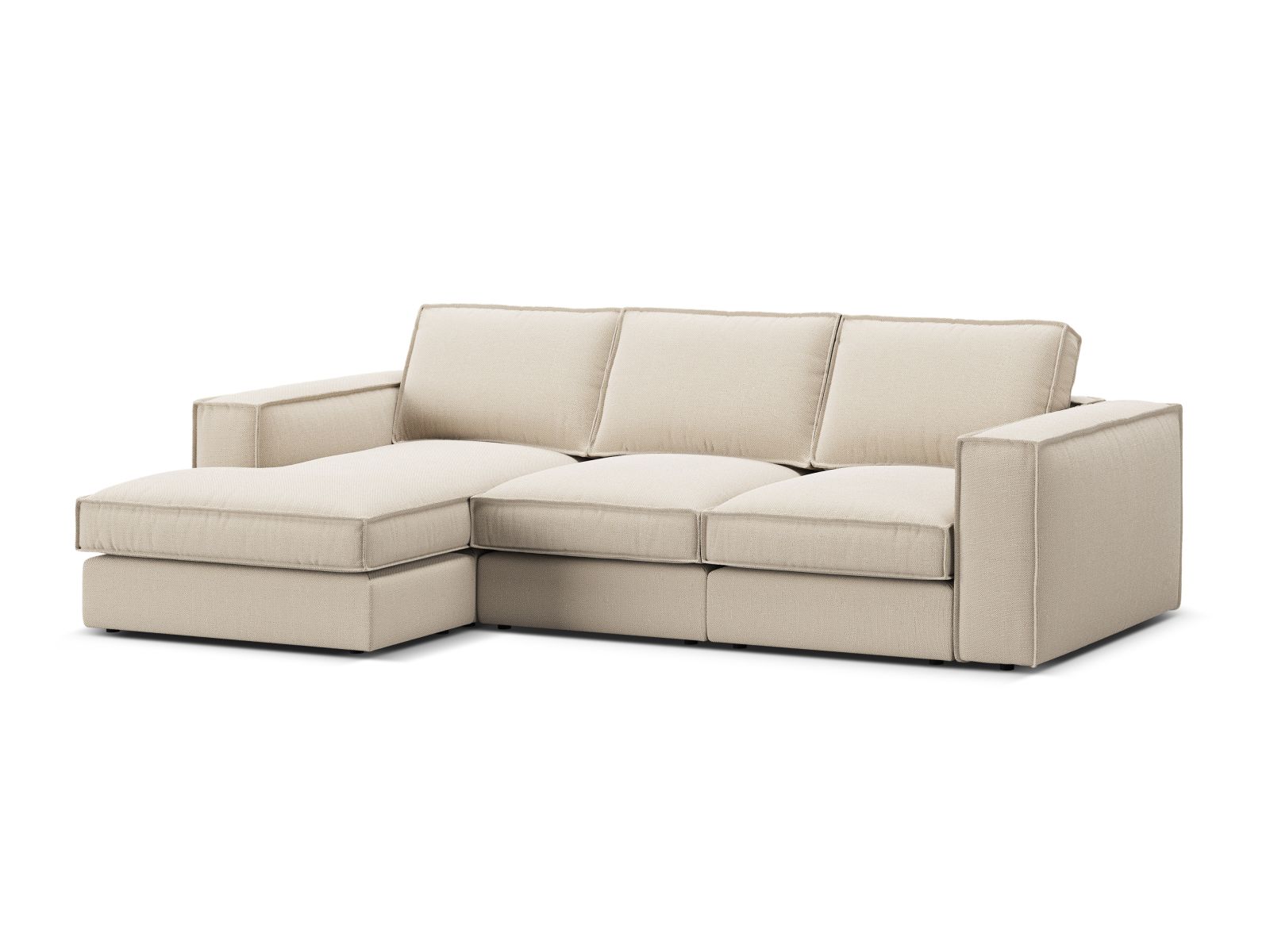 Modular Left Corner Sofa, "Pola", 3 Seats, 284x158x88