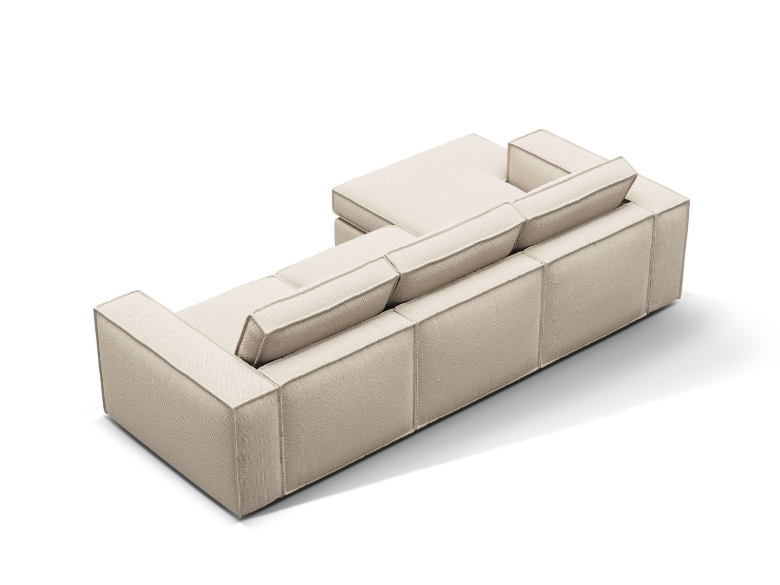 Modular Left Corner Sofa, "Pola", 3 Seats, 284x158x88