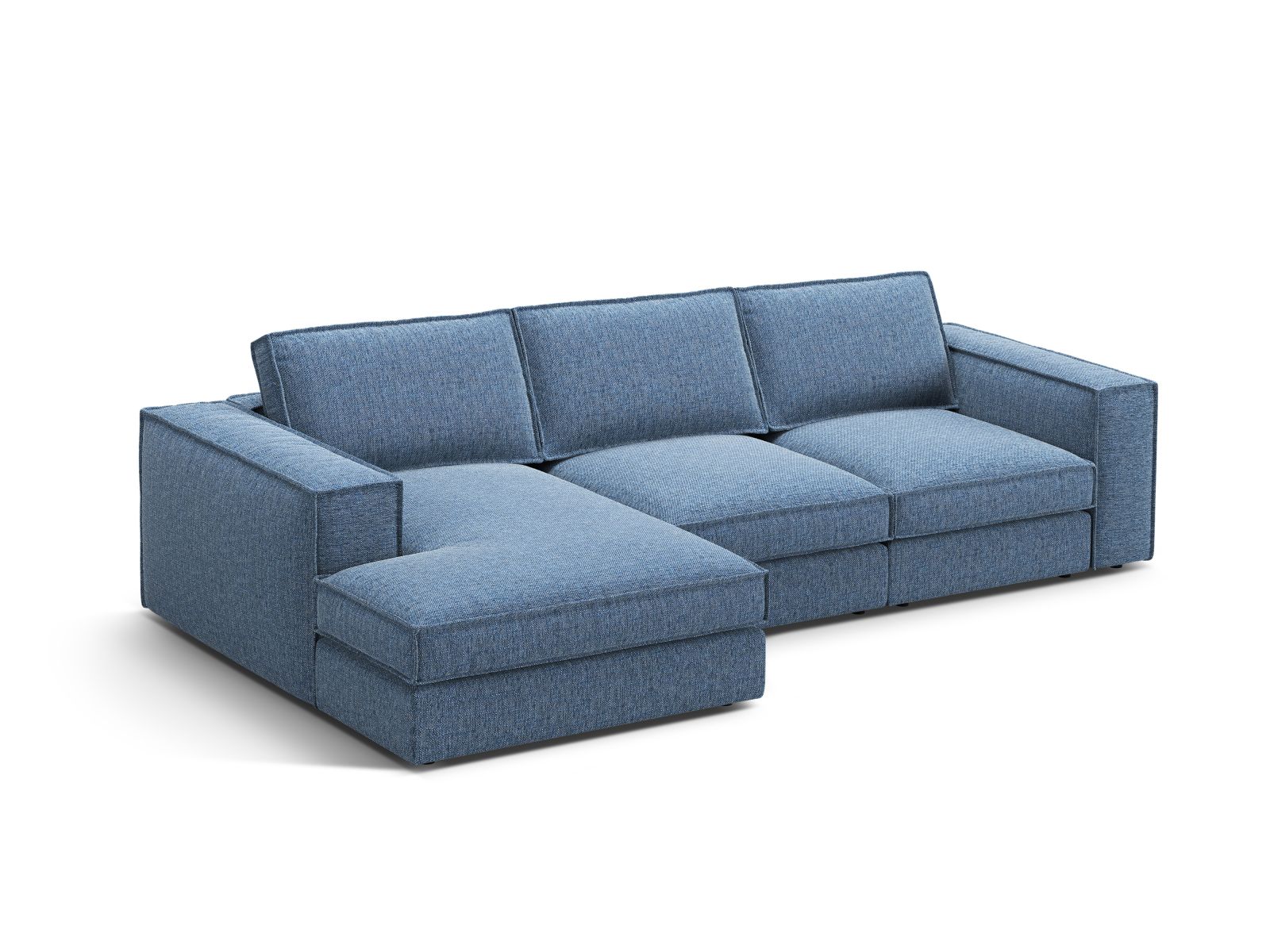 Modular Left Corner Sofa, "Pola", 3 Seats, 284x158x88