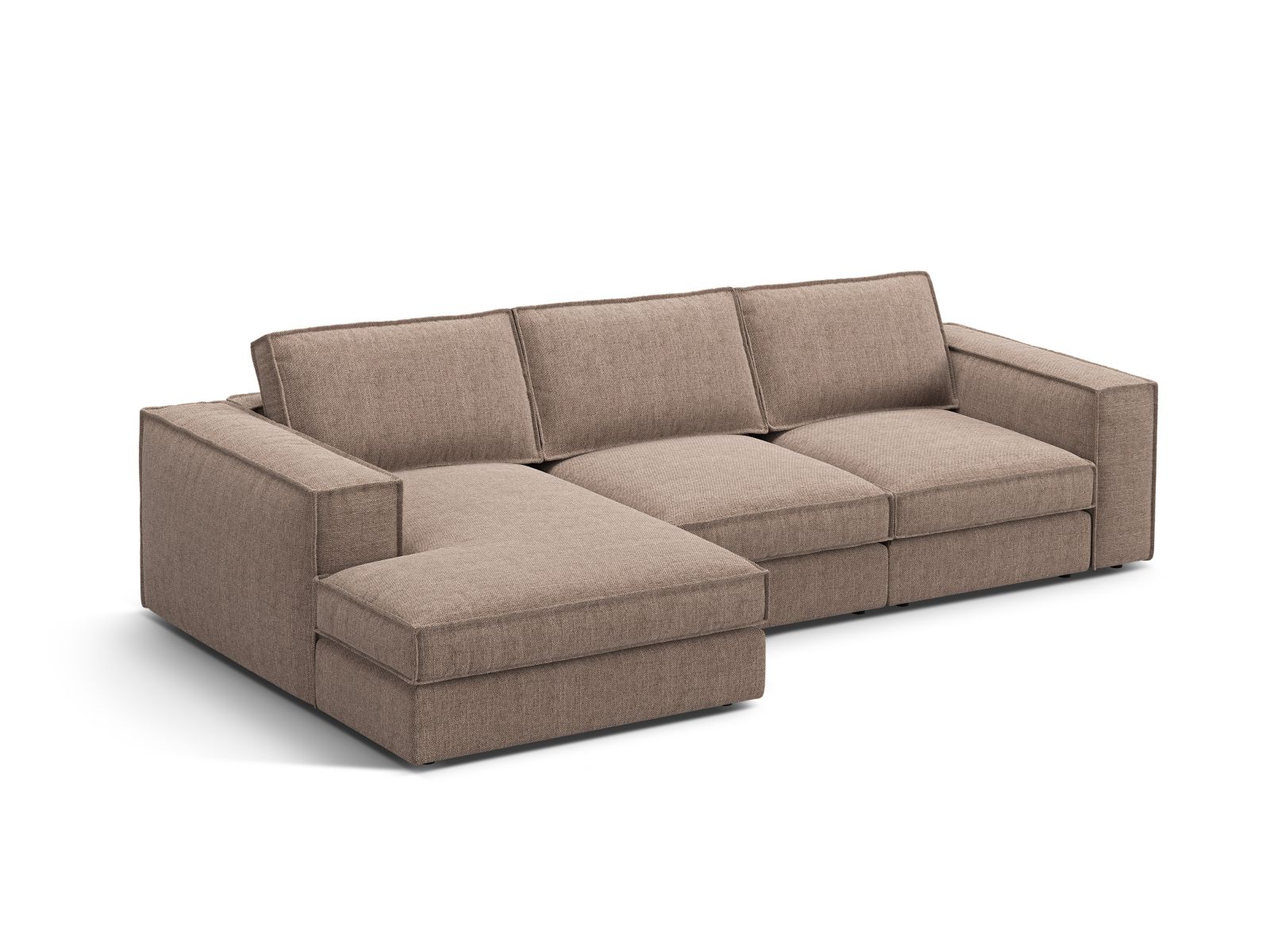 Modular Left Corner Sofa, "Pola", 3 Seats, 284x158x88