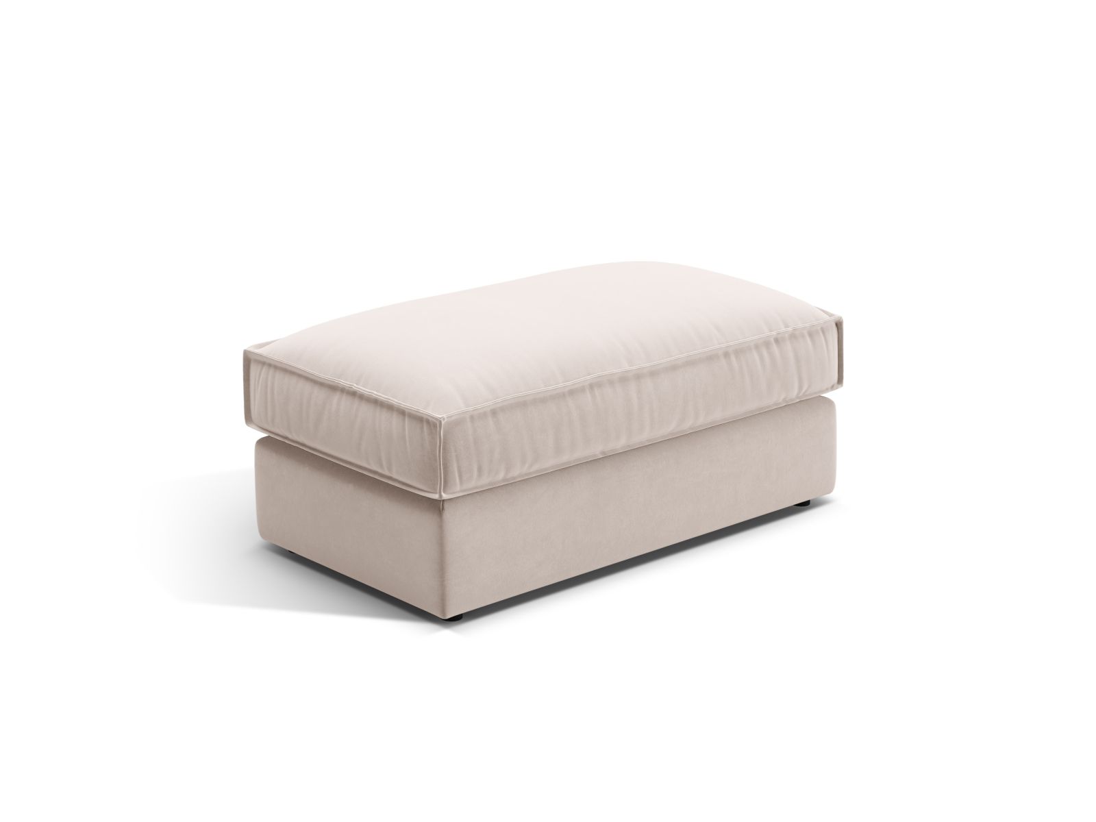 Velvet Pouf, "Pola", 1 Seat, 103x54x44