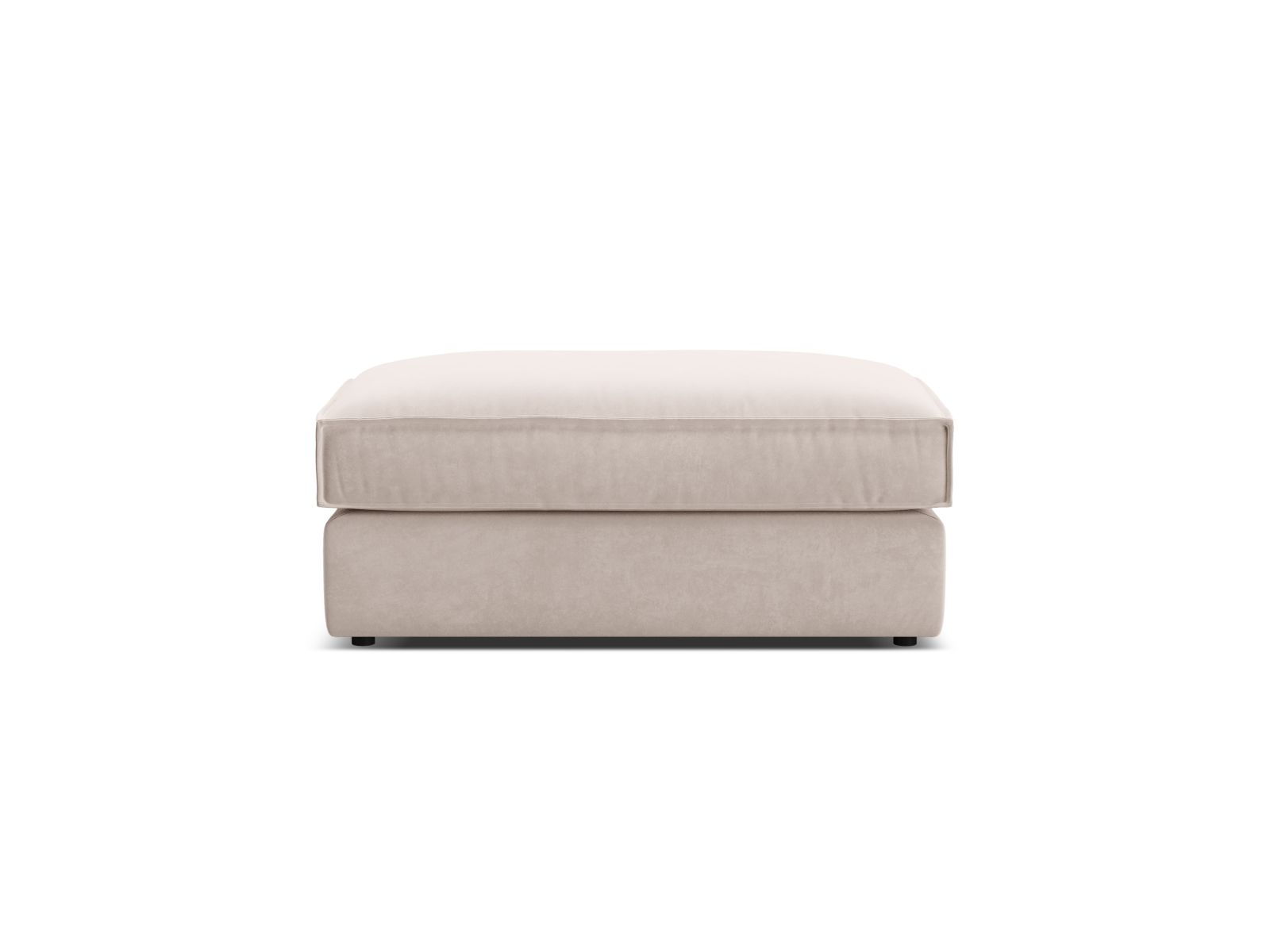 Velvet Pouf, "Pola", 1 Seat, 103x54x44