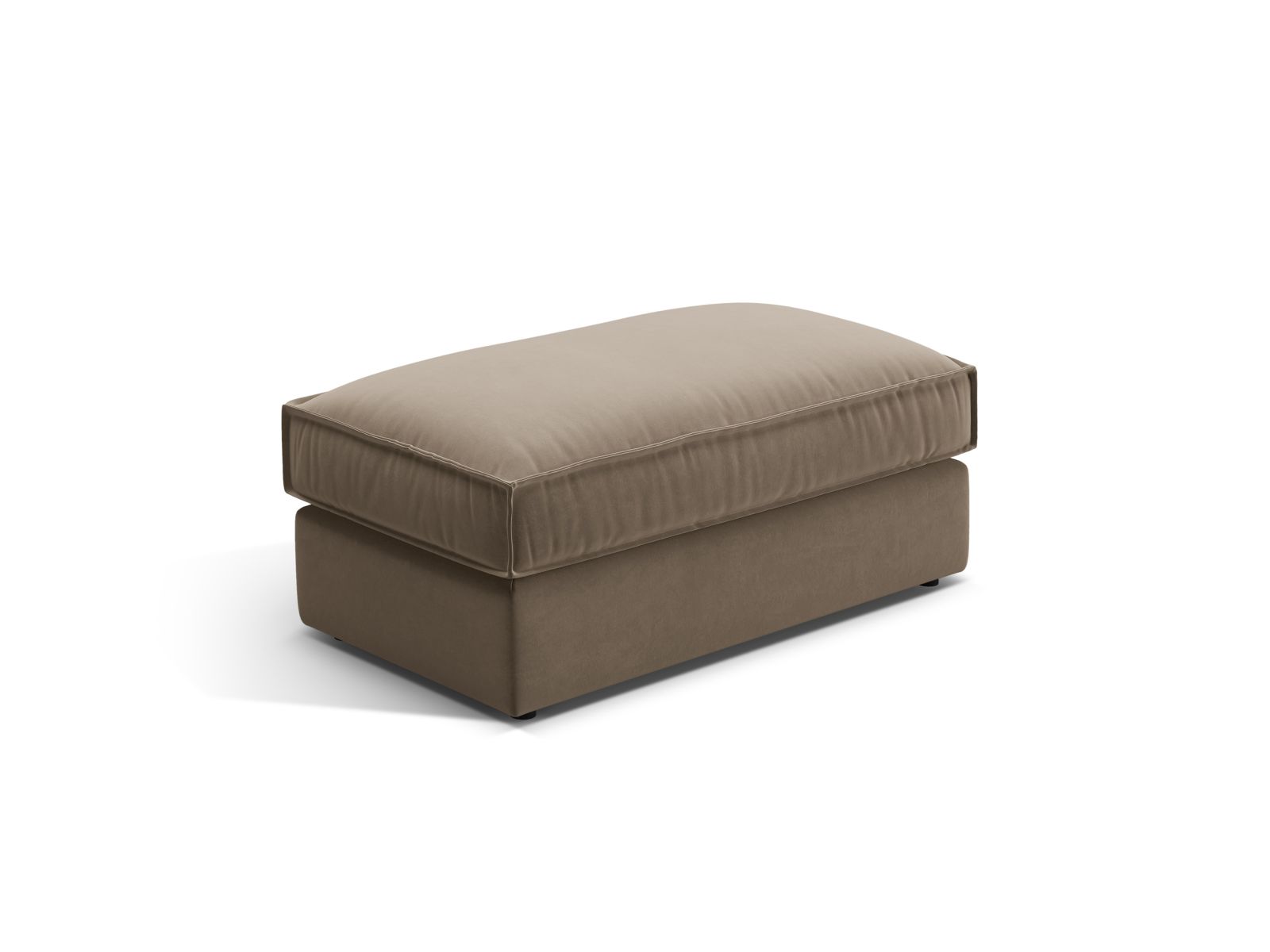 Velvet Pouf, "Pola", 1 Seat, 103x54x44