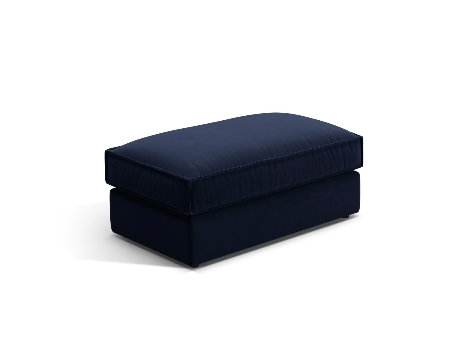 Velvet Pouf, "Pola", 1 Seat, 103x54x44