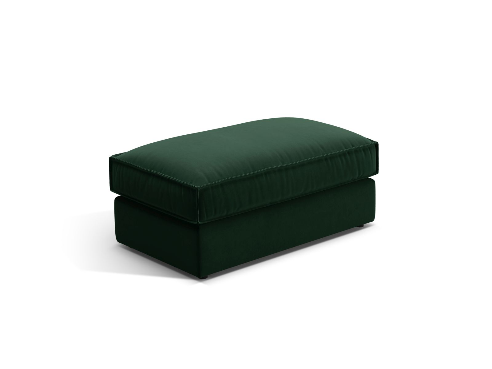 Velvet Pouf, "Pola", 1 Seat, 103x54x44