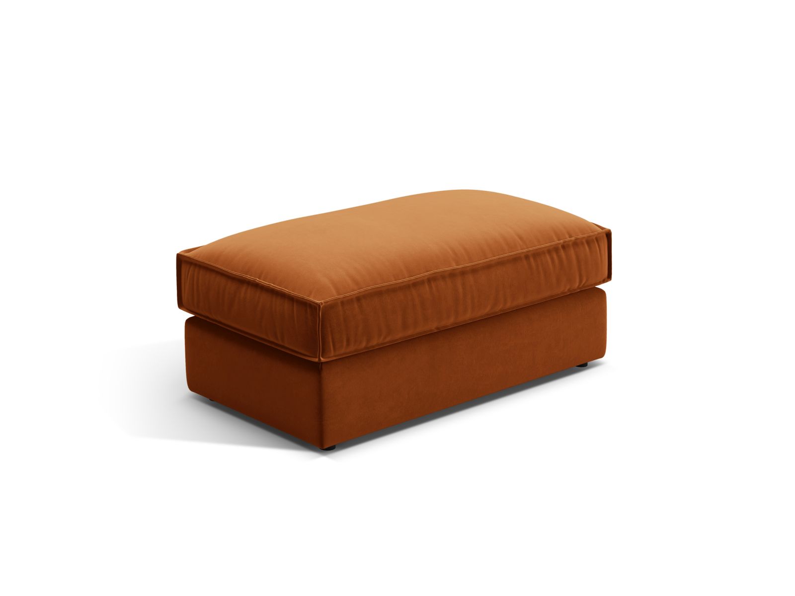 Velvet Pouf, "Pola", 1 Seat, 103x54x44