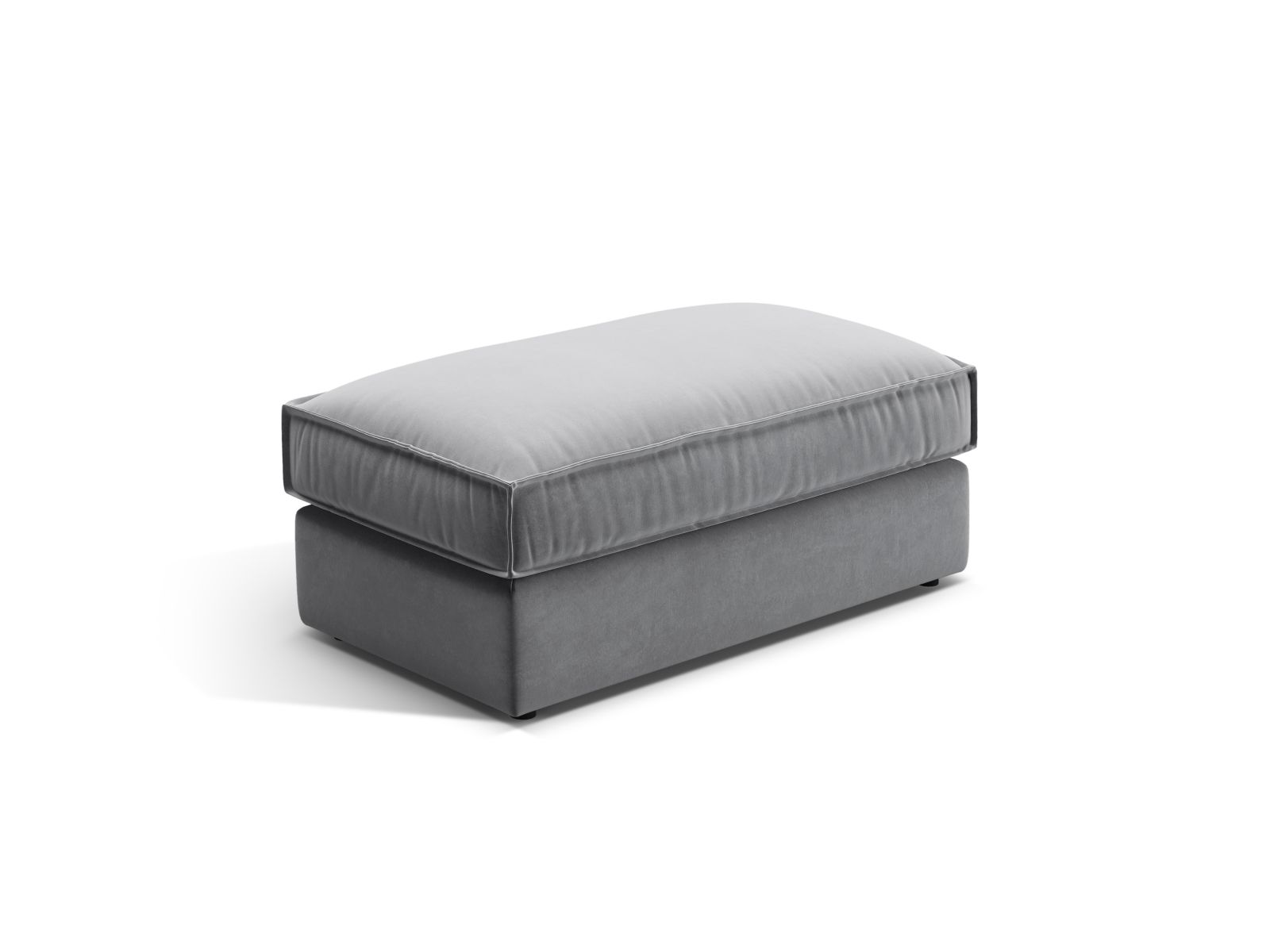 Velvet Pouf, "Pola", 1 Seat, 103x54x44