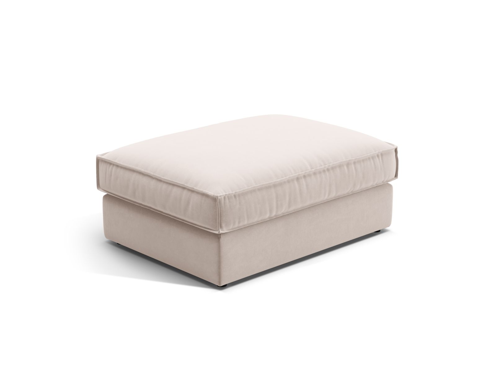 Velvet Pouf, "Pola", 1 Seat, 103x78x44