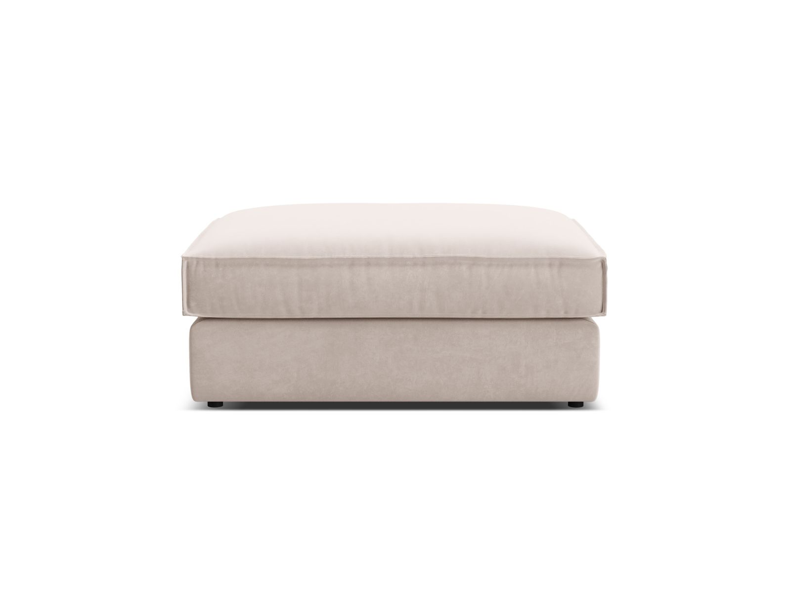 Velvet Pouf, "Pola", 1 Seat, 103x78x44