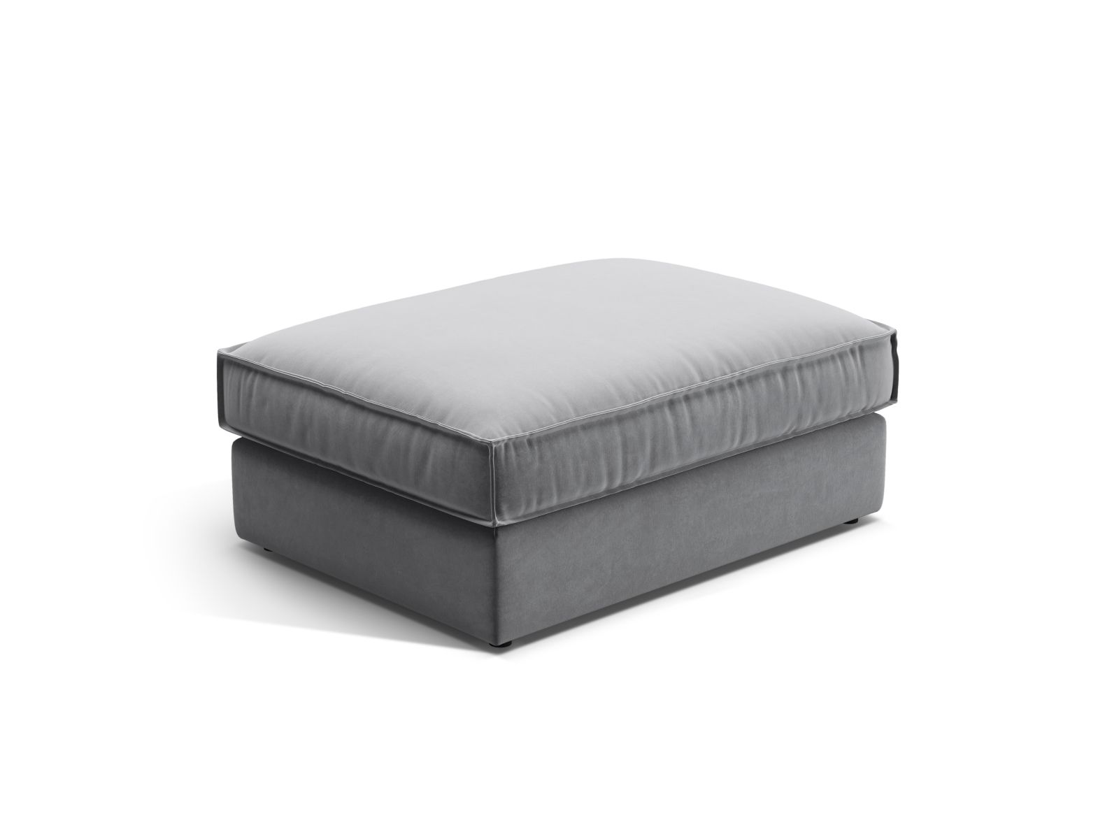 Velvet Pouf, "Pola", 1 Seat, 103x78x44