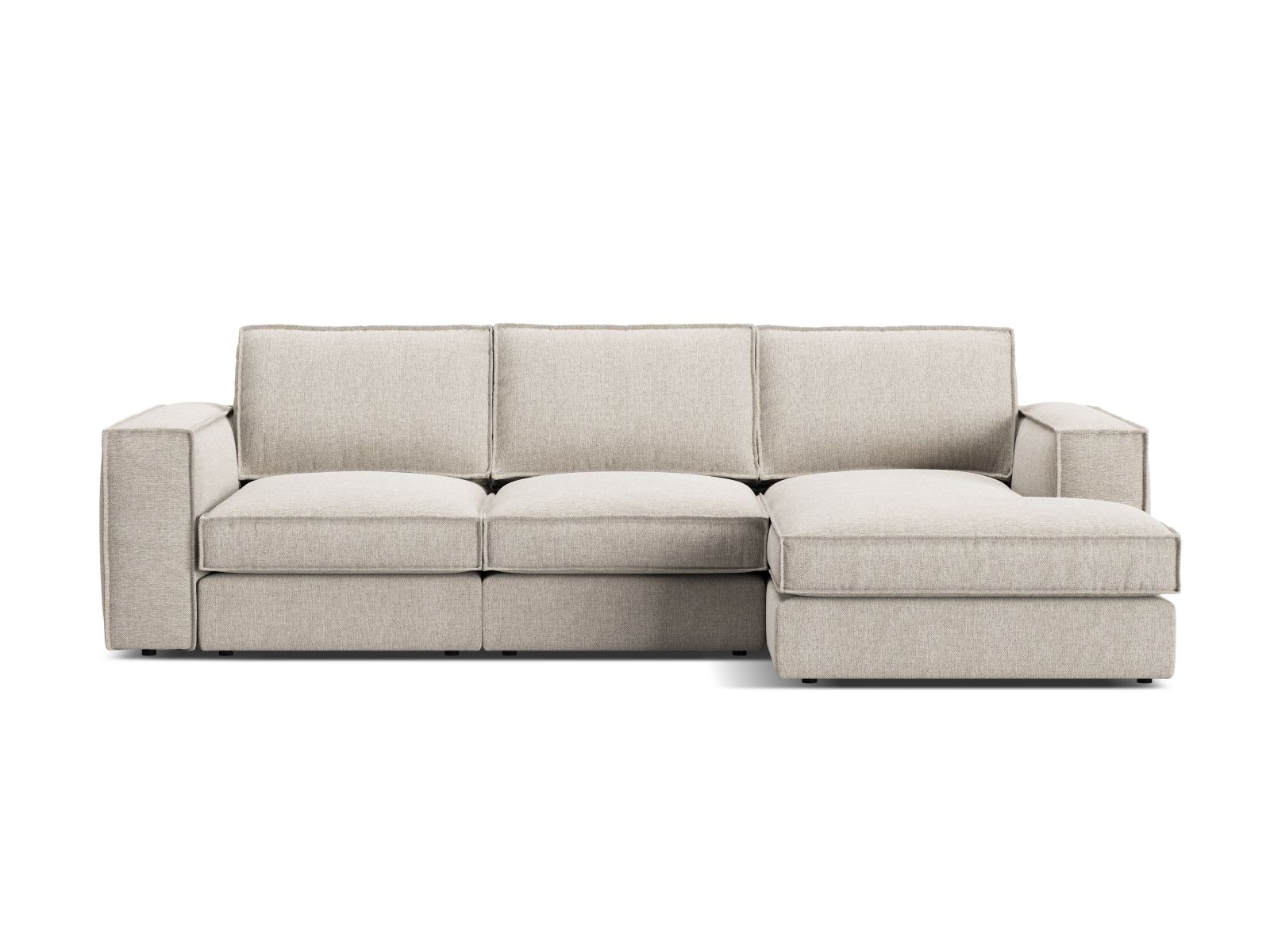 Modular Right Corner Sofa, "Pola", 3 Seats, 284x158x88