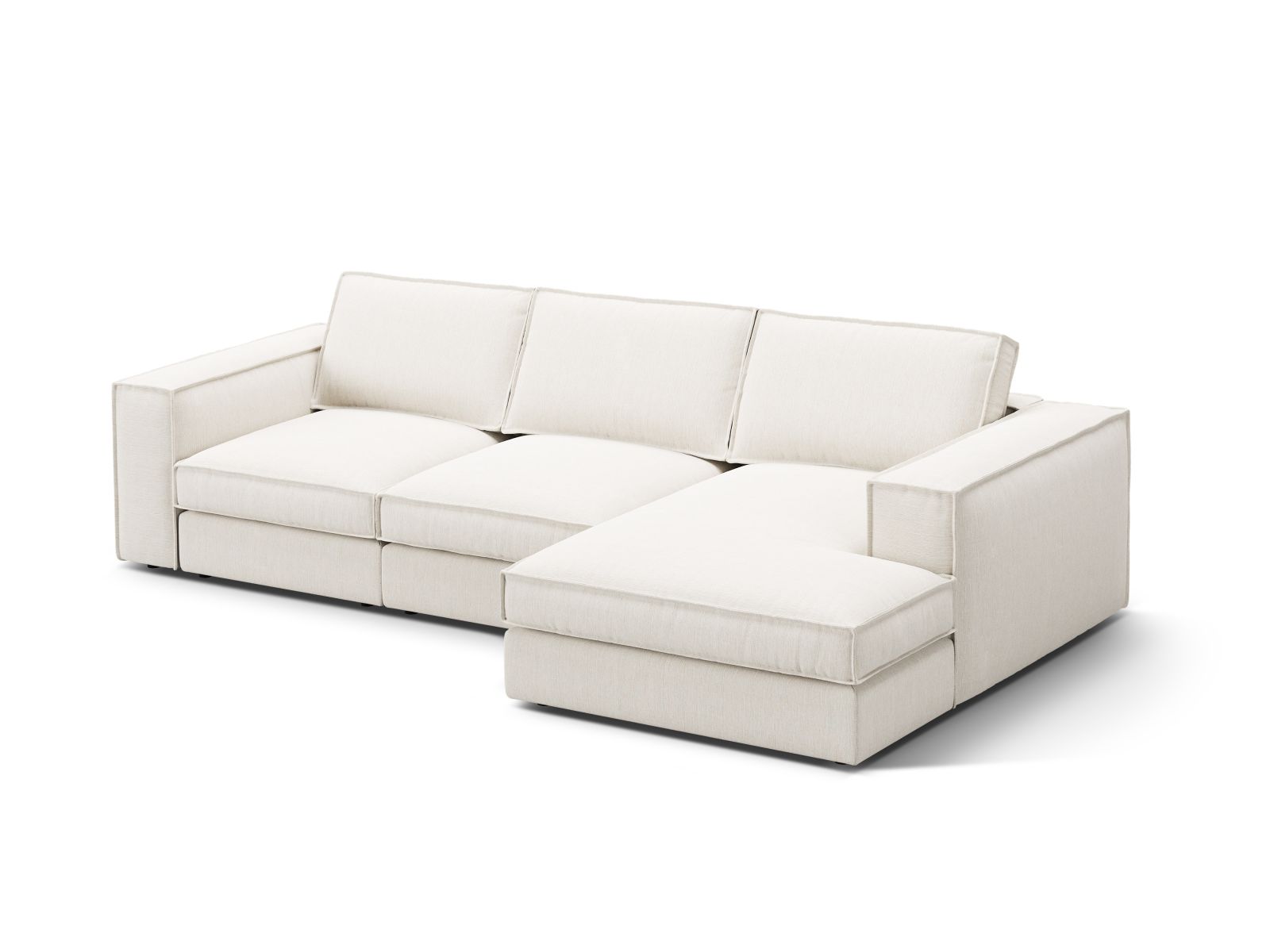 Modular Right Corner Sofa, "Pola", 3 Seats, 284x158x88