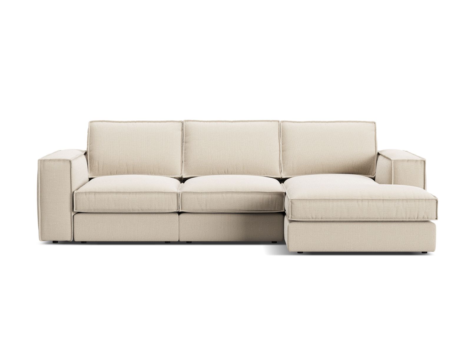 Modular Right Corner Sofa, "Pola", 3 Seats, 284x158x88